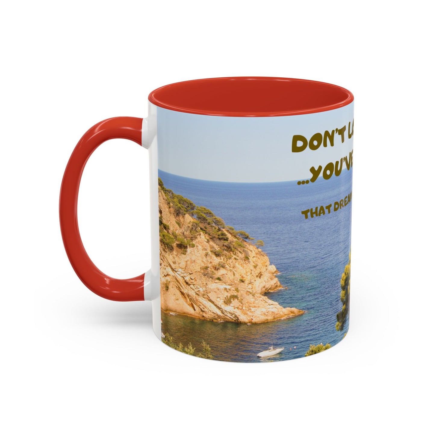 Inspirational Coastal Coffee Mug - "Don't Lose Focus... You've Got This" Accent Mug