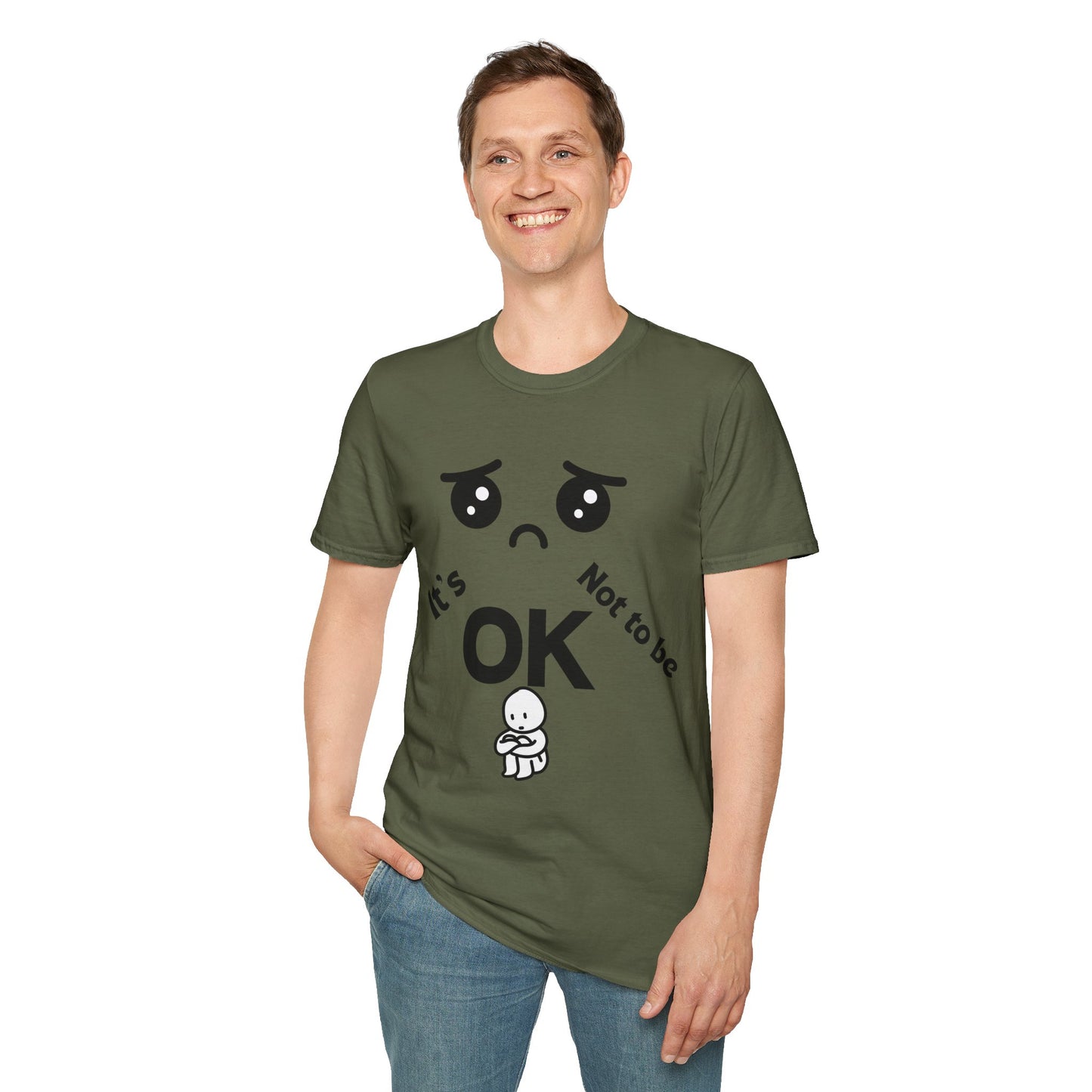 IT'S OK Emotional Support Unisex T-Shirt, Inspirational Tee, Self-Care Shirt, Mental Health Awareness, Gift for Friends, Motivational Apparel, [...]