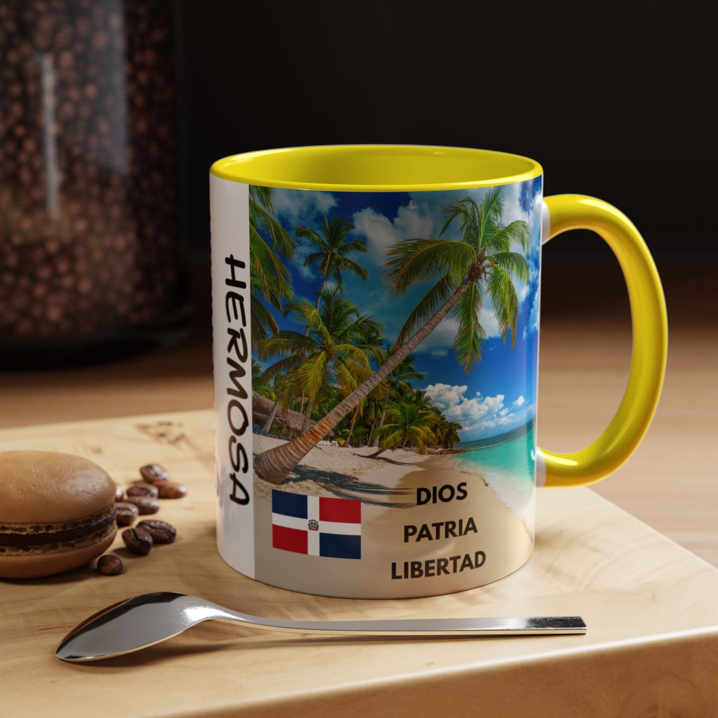 DOMINICAN REPUBLIC Tropical Accent Coffee Mug - Beach Paradise Design, Quisqueya, Hermosa, Perfect Gift for Coffee Lovers, Home Decor, Travel [...]