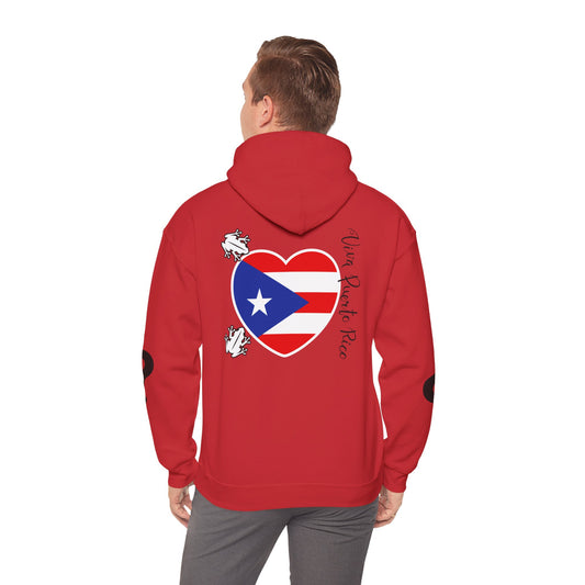 Puerto Rico Love Hooded Sweatshirt, Beach Vibes Sweatshirt, Unisex Vacation Hoodie, Island Life Apparel, Tropical Gift for Travelers