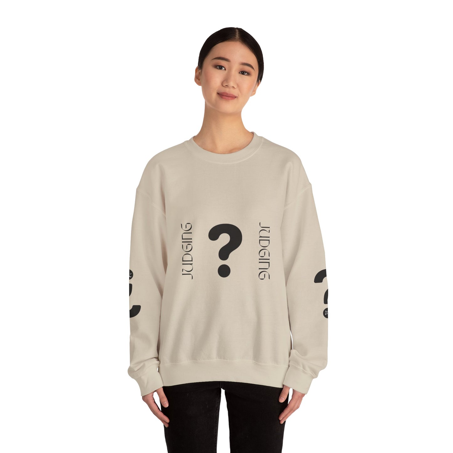 Judging Crewneck Sweatshirt, Unisex Sweater, Funny Sweatshirt, Casual Fashion, Gift for Friends, Comfort Wear