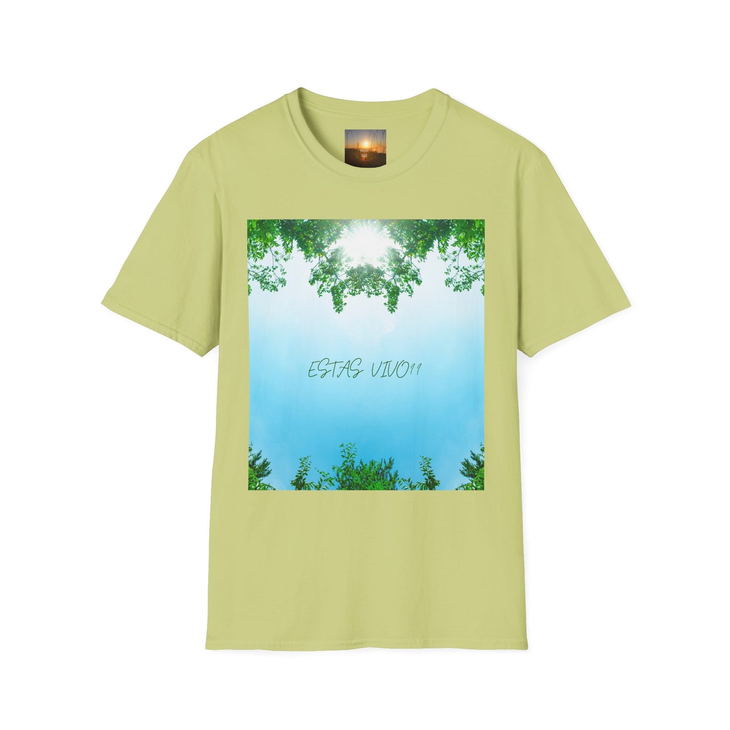 ESTAS VIVO? Serene Nature T-Shirt, Yoga Wear, Mindfulness Tee, Inspirational Shirt, Relaxation Gift, Unisex Summer Top