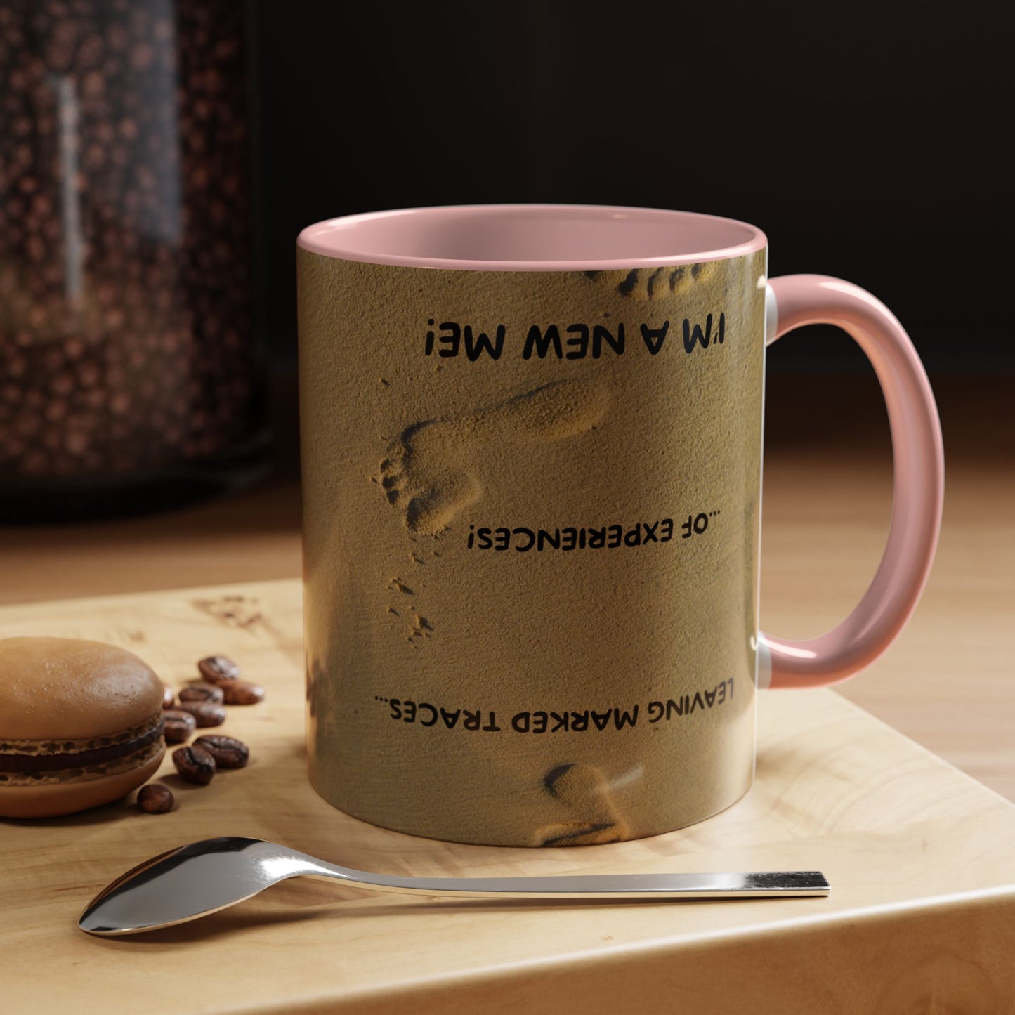 LEAVING EXPERIENCES Inspirational Accent Coffee Mug - Perfect Gift for New Beginnings, Motivation, Self-Discovery, Café Lover, Ceramic Cup