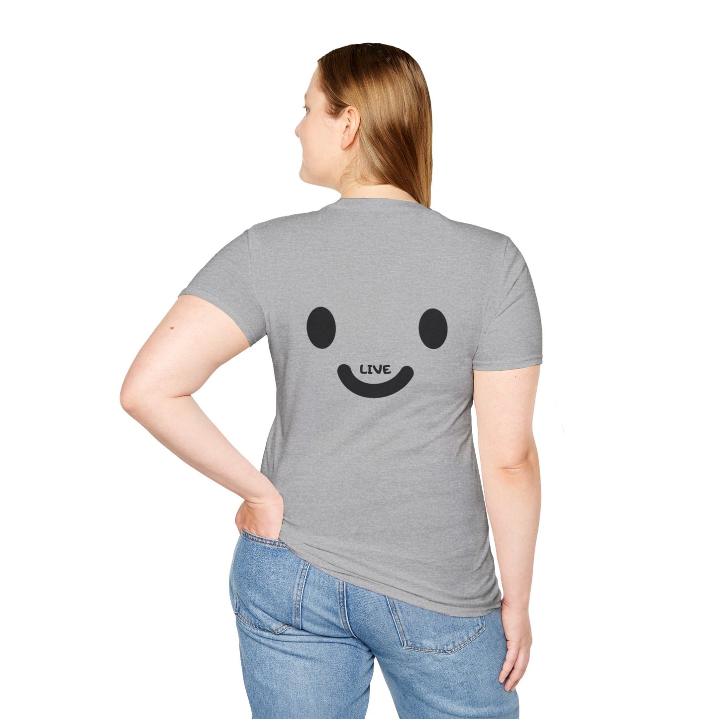 Live Smiley T-Shirt — 'Are You Still Alive?' Sunburst Positive Tee