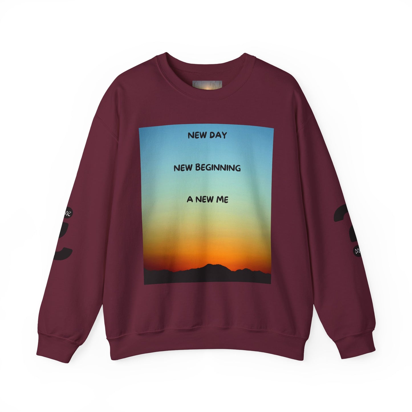 NEW DAY NEW BEGINNING A NEW ME Crewneck Sweatshirt - New Day, New Beginning, A New Me, Motivational Apparel, Cozy Gift for Her, Affirmation Sweater, [...]