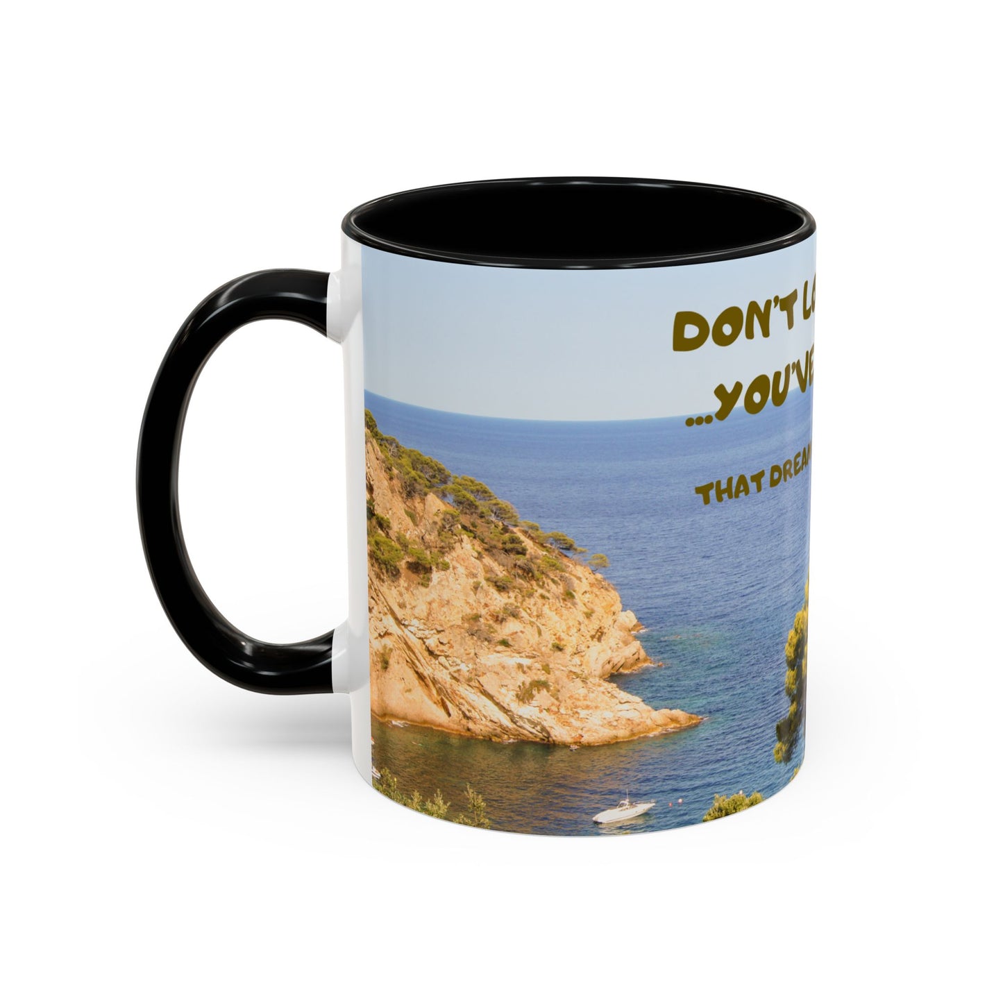 Inspirational Coastal Coffee Mug - "Don't Lose Focus... You've Got This" Accent Mug