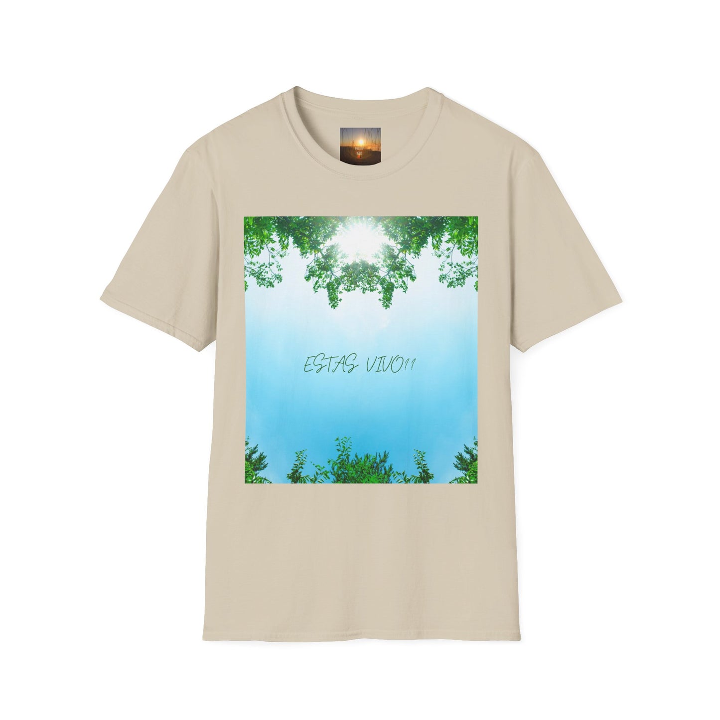 ESTAS VIVO? Serene Nature T-Shirt, Yoga Wear, Mindfulness Tee, Inspirational Shirt, Relaxation Gift, Unisex Summer Top