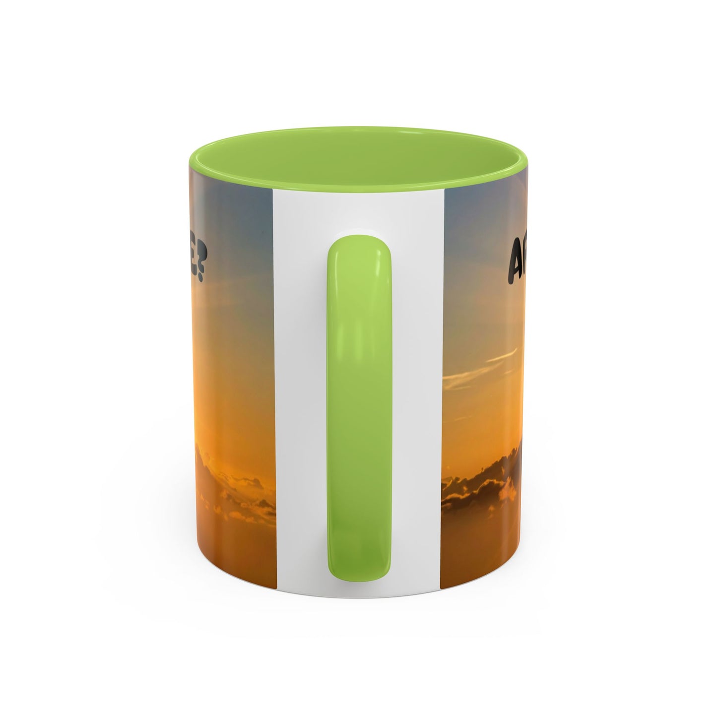 Sunshine Smile Coffee Mug — "You Still Alive? Live" Motivational Accent Mug