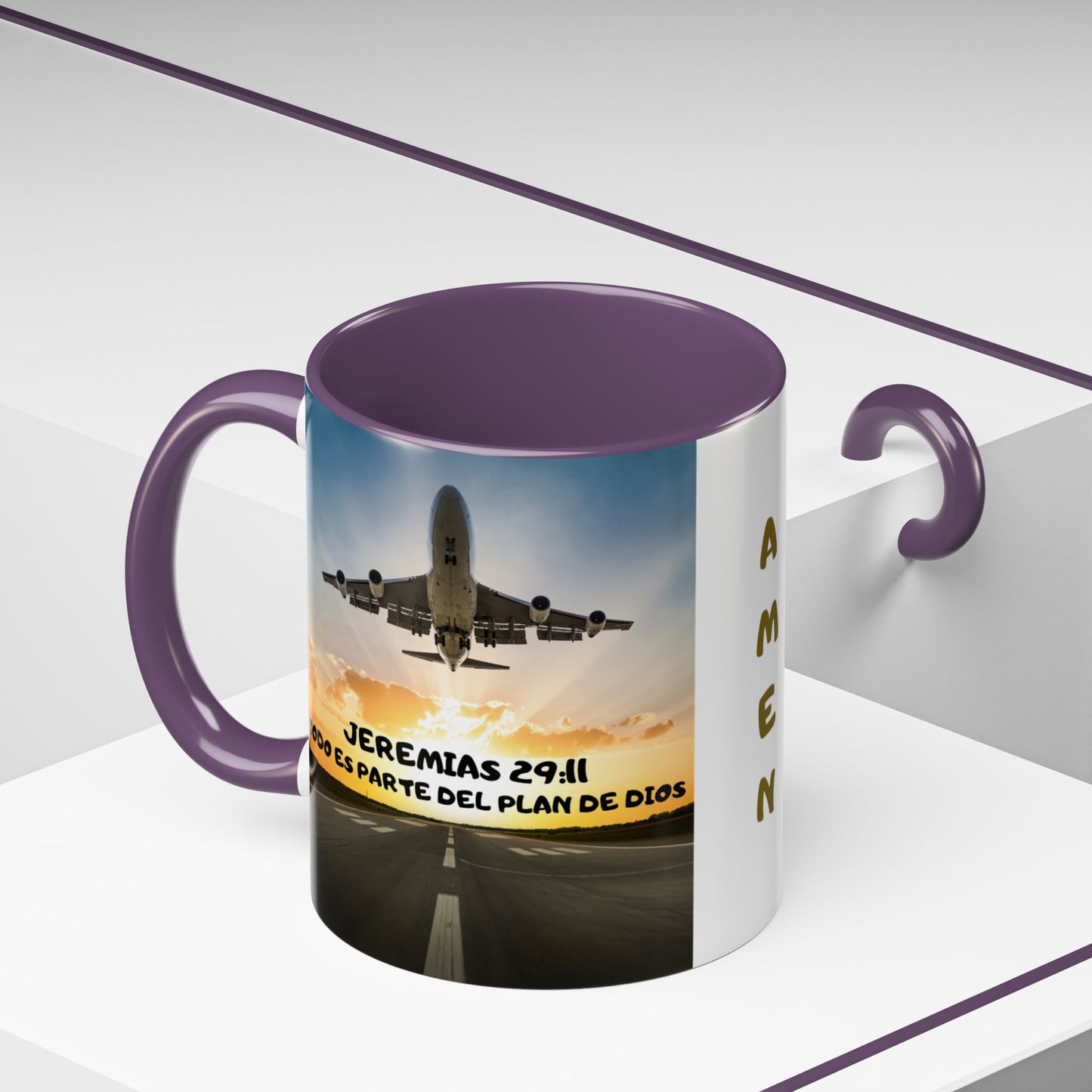 "Mateo 28:20 Estoy Contigo Siempre" Accent Mug (11/15oz)