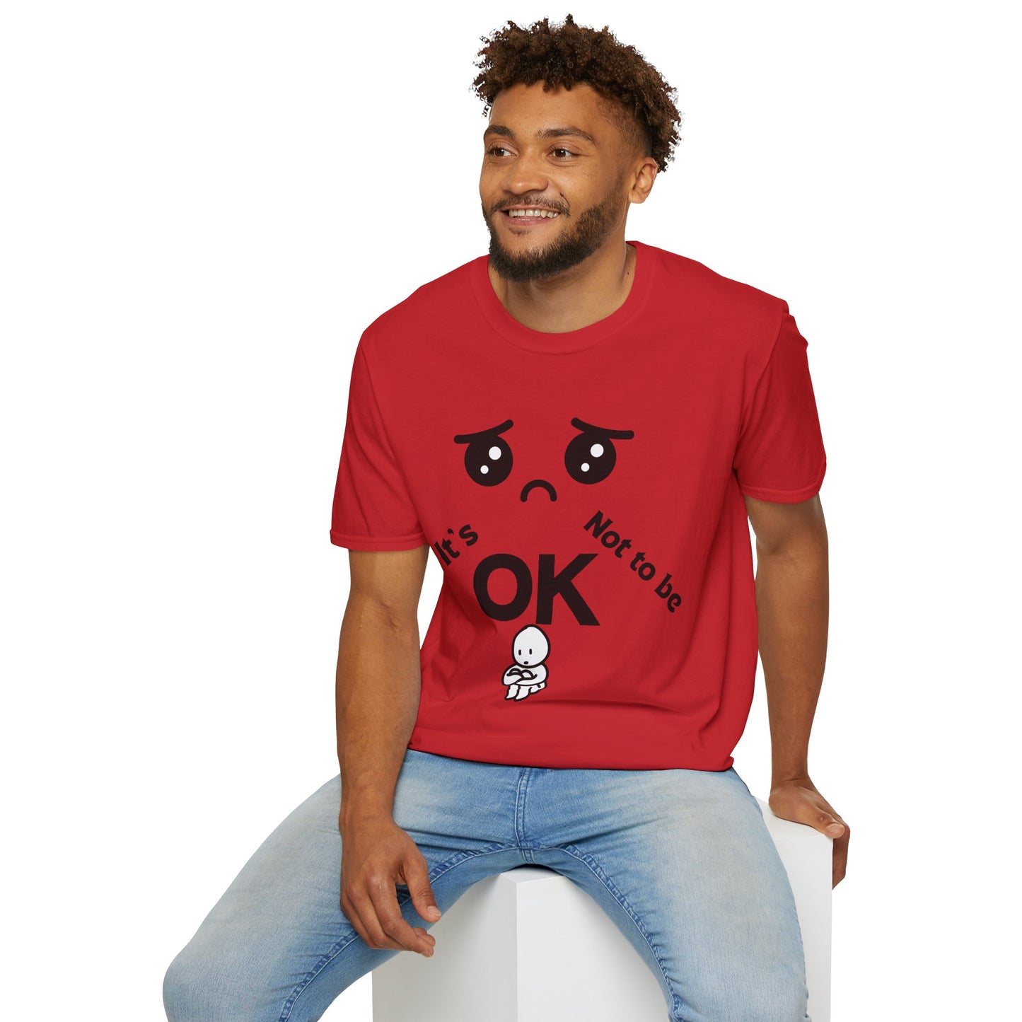 IT'S OK Emotional Support Unisex T-Shirt, Inspirational Tee, Self-Care Shirt, Mental Health Awareness, Gift for Friends, Motivational Apparel, [...]