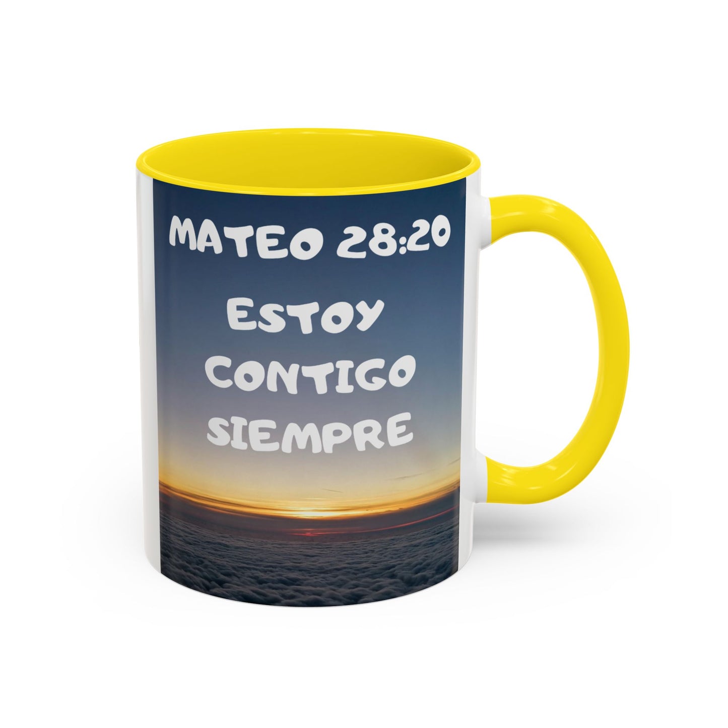 "Mateo 28:20 Estoy Contigo Siempre" Accent Mug (11/15oz)