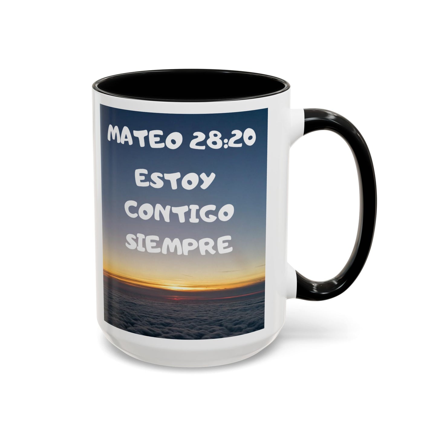 "Mateo 28:20 Estoy Contigo Siempre" Accent Mug (11/15oz)
