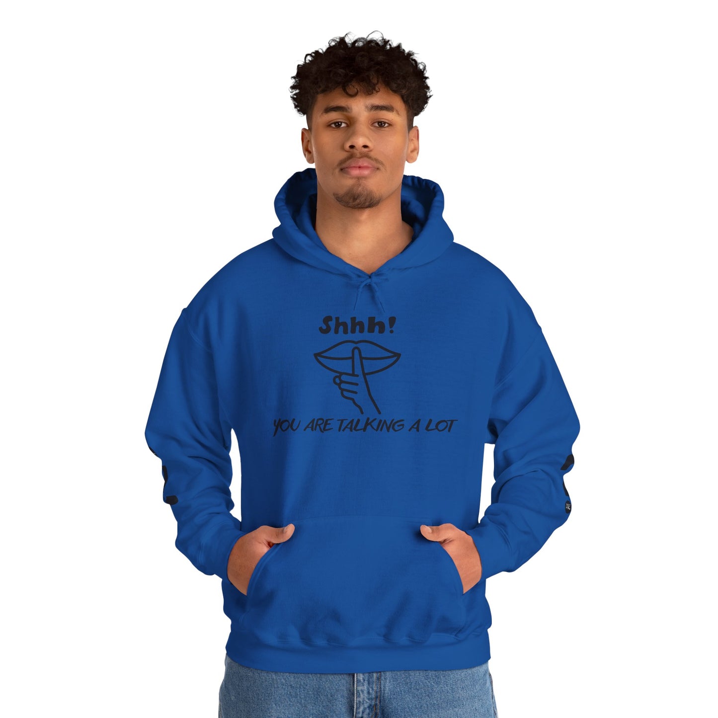 Shhh! Funny Unisex Hooded Sweatshirt, Cozy Hoodie for Introverts, Ideal Gift for Friends and Family, Perfect for Casual Wear, [...]