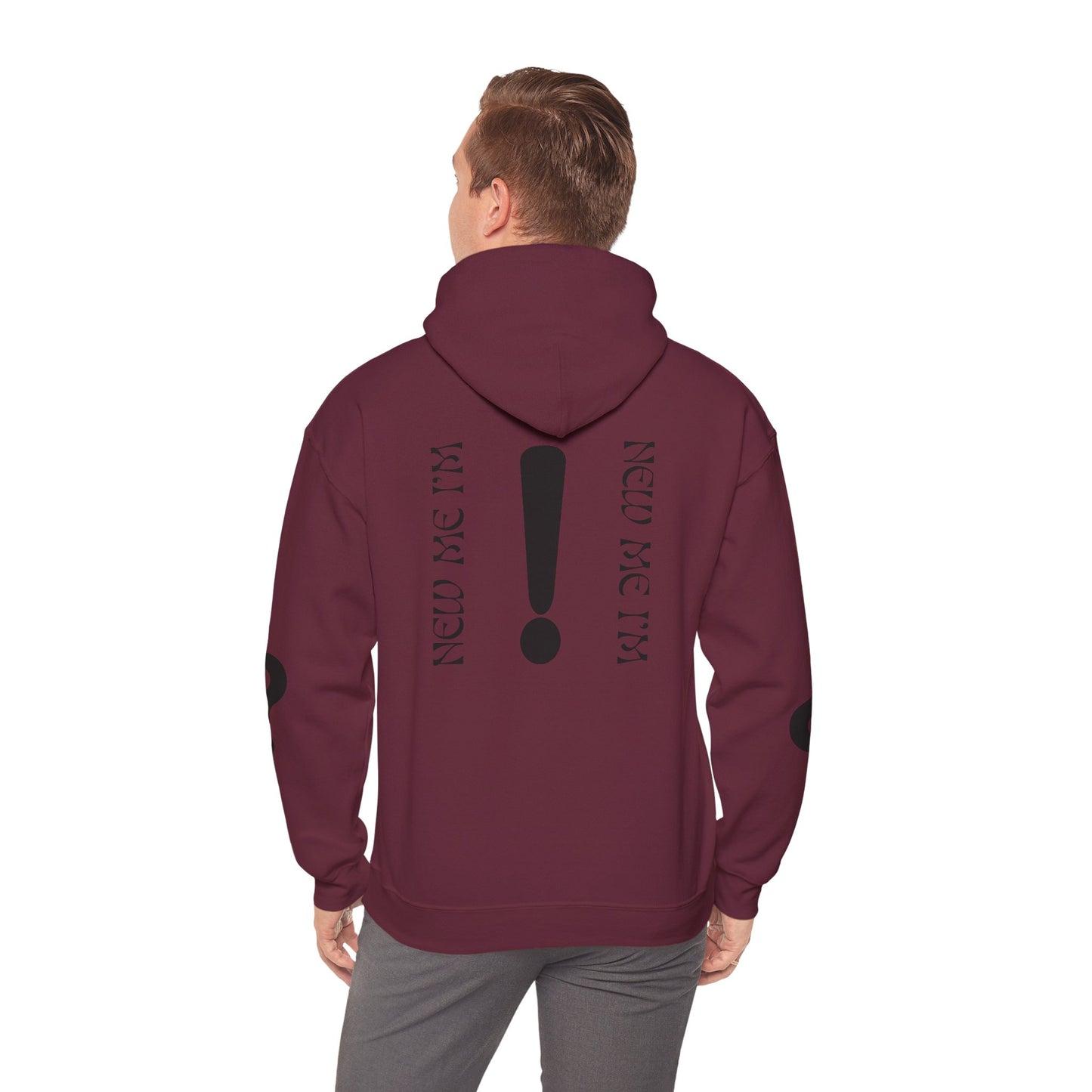 New Day, New Me Motivational Hoodie - Cozy Unisex Sweatshirt for Inspiration, Self-Care, Fitness Goals, Gift for Him, Her