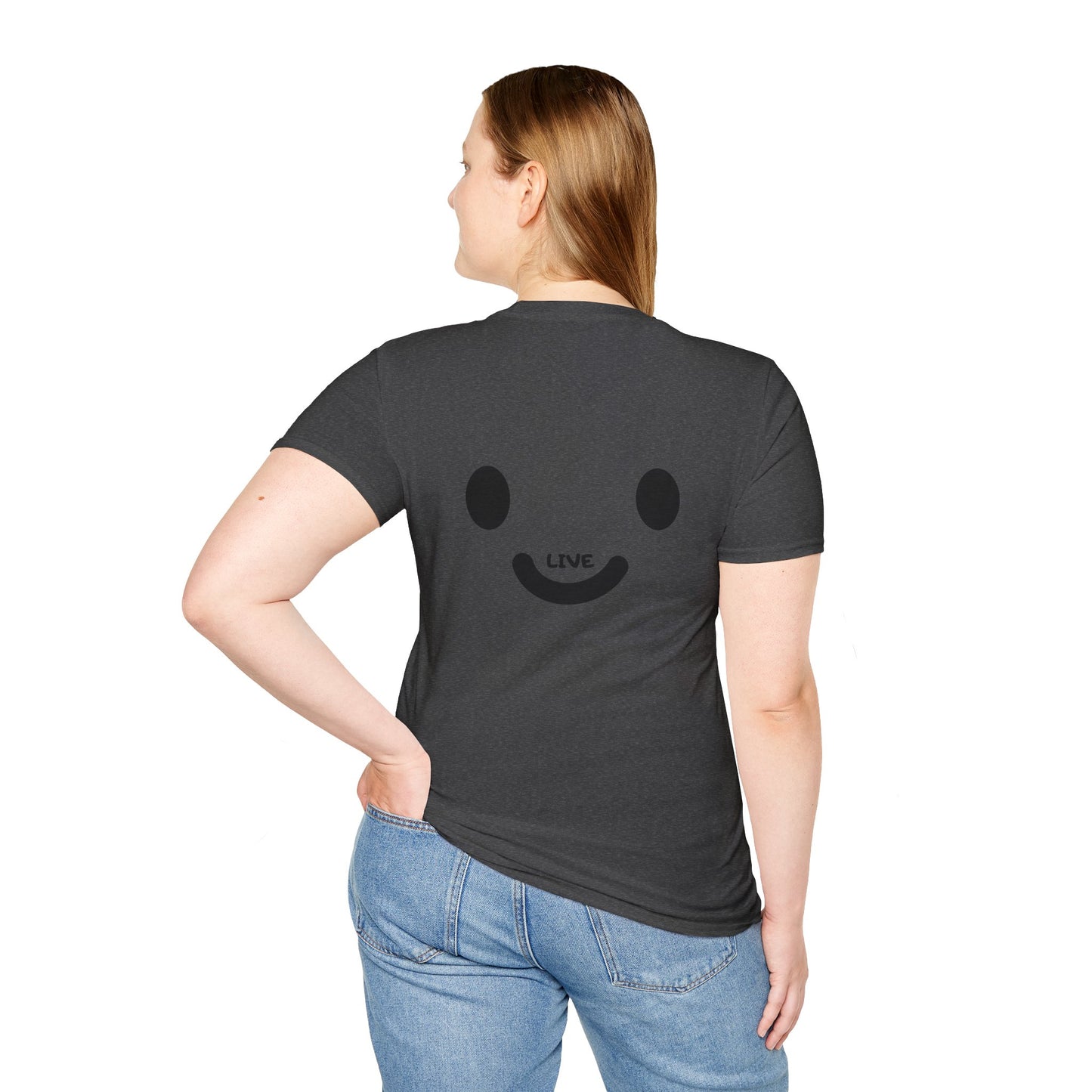 Live Smiley T-Shirt — 'Are You Still Alive?' Sunburst Positive Tee