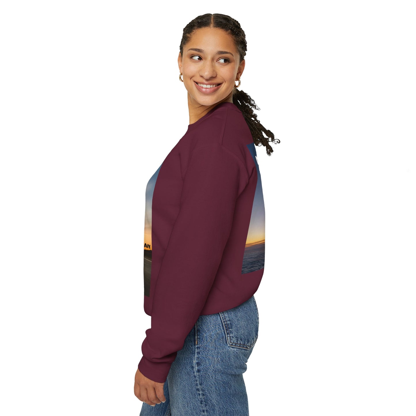 "Jeremiah 29:11 / Matthew 28:20" Christian Crewneck Inspirational Bible Verse Sweatshirt