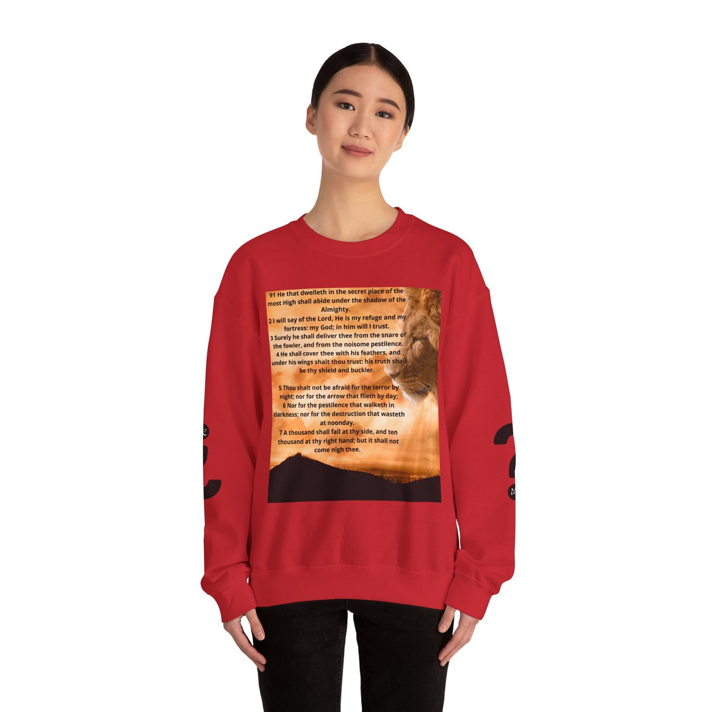 PSALM 91 Inspirational Lion Sweatshirt, Motivational Crewneck, Animal Lover Gift, Cozy Unisex Apparel, Unique Quote Sweatshirt, Gift for Nature [...]
