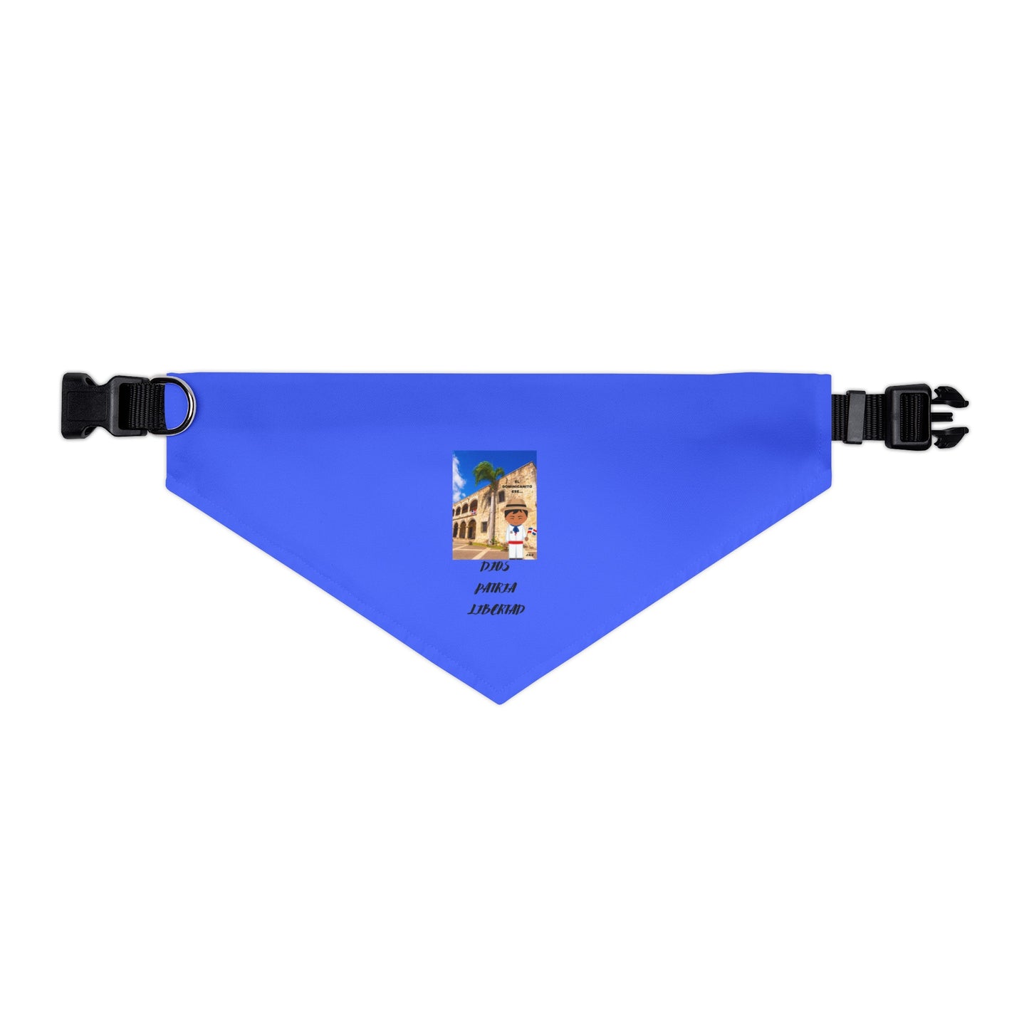 DIOS PATRIA LIBERTAD EL DOMINICANITO ESE Pet Bandana Collar