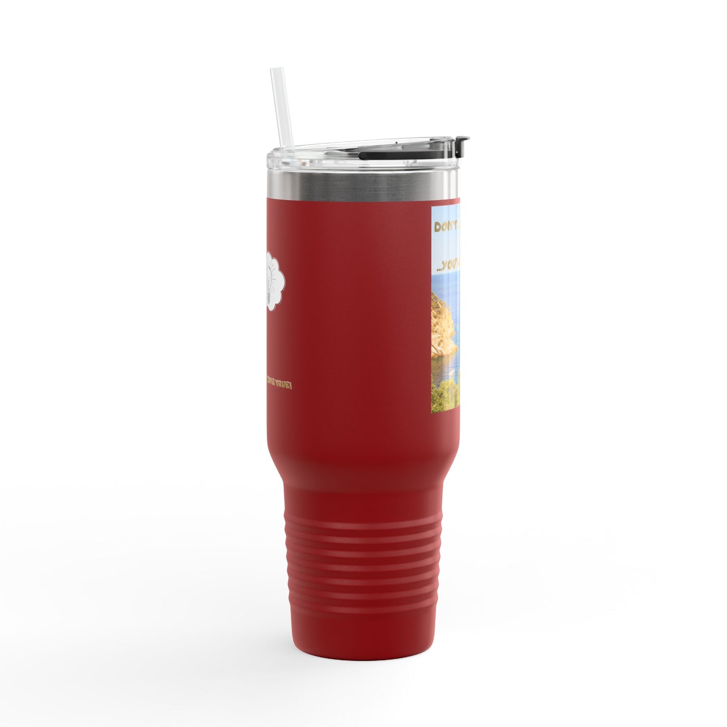 Inspirational Travel Tumbler 40oz — "Don't Lose Focus, You've Got This" Scenic Insulated Mug
