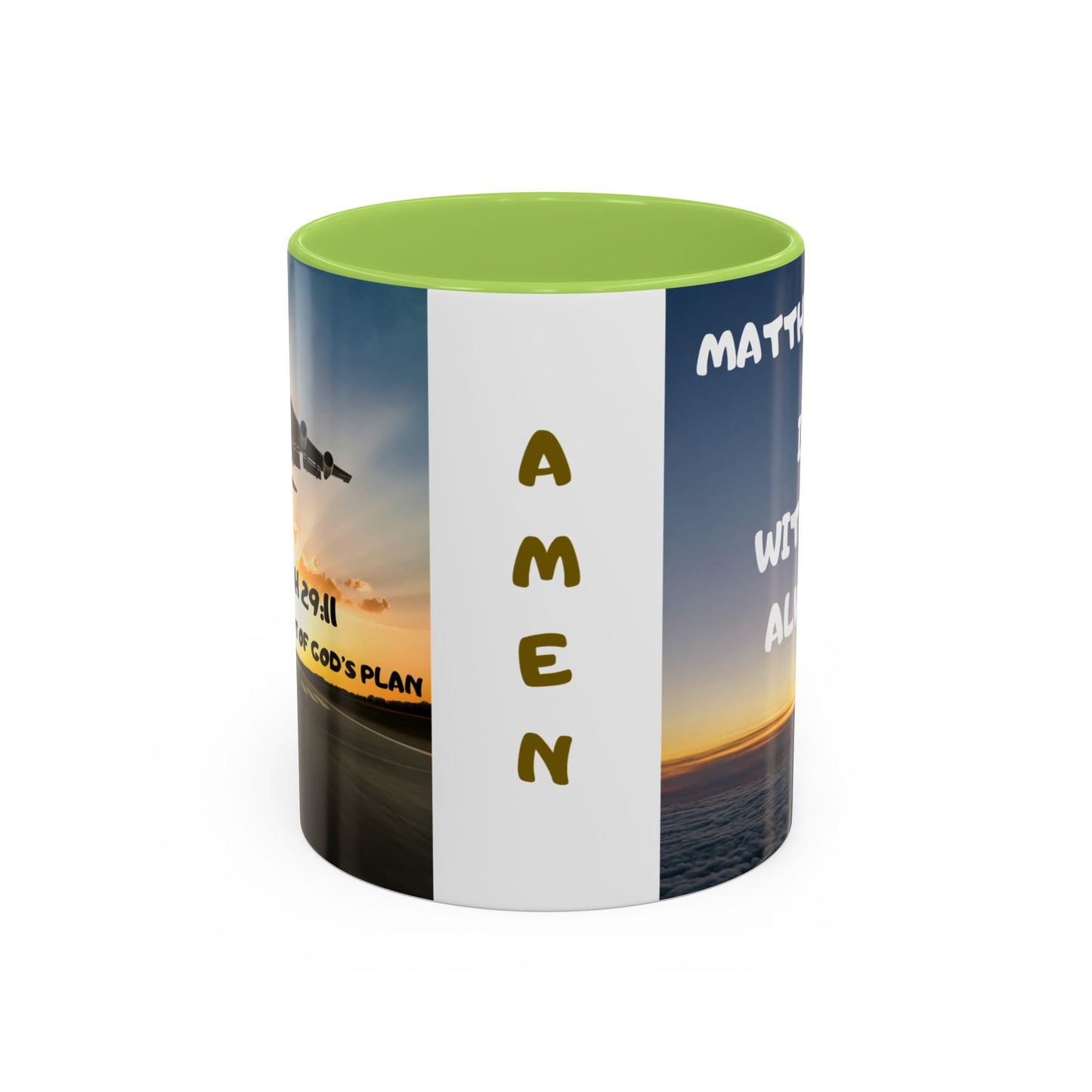 Matthew 28:20 Coffee Mug – "I’m With You Always" Inspirational Christian Accent Mug