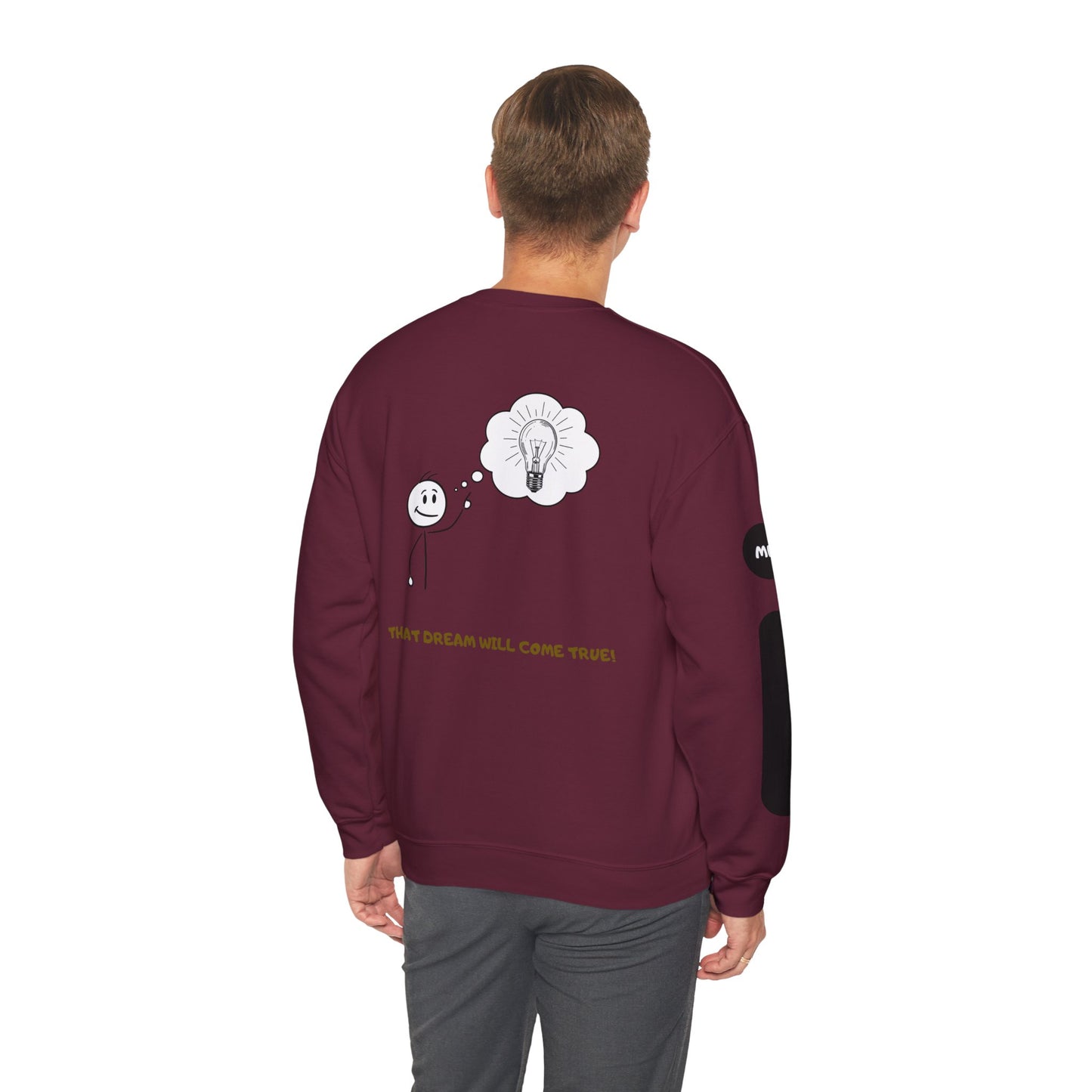 Motivational Crewneck Sweatshirt – "Don't Lose Focus… You've Got This" Scenic Design