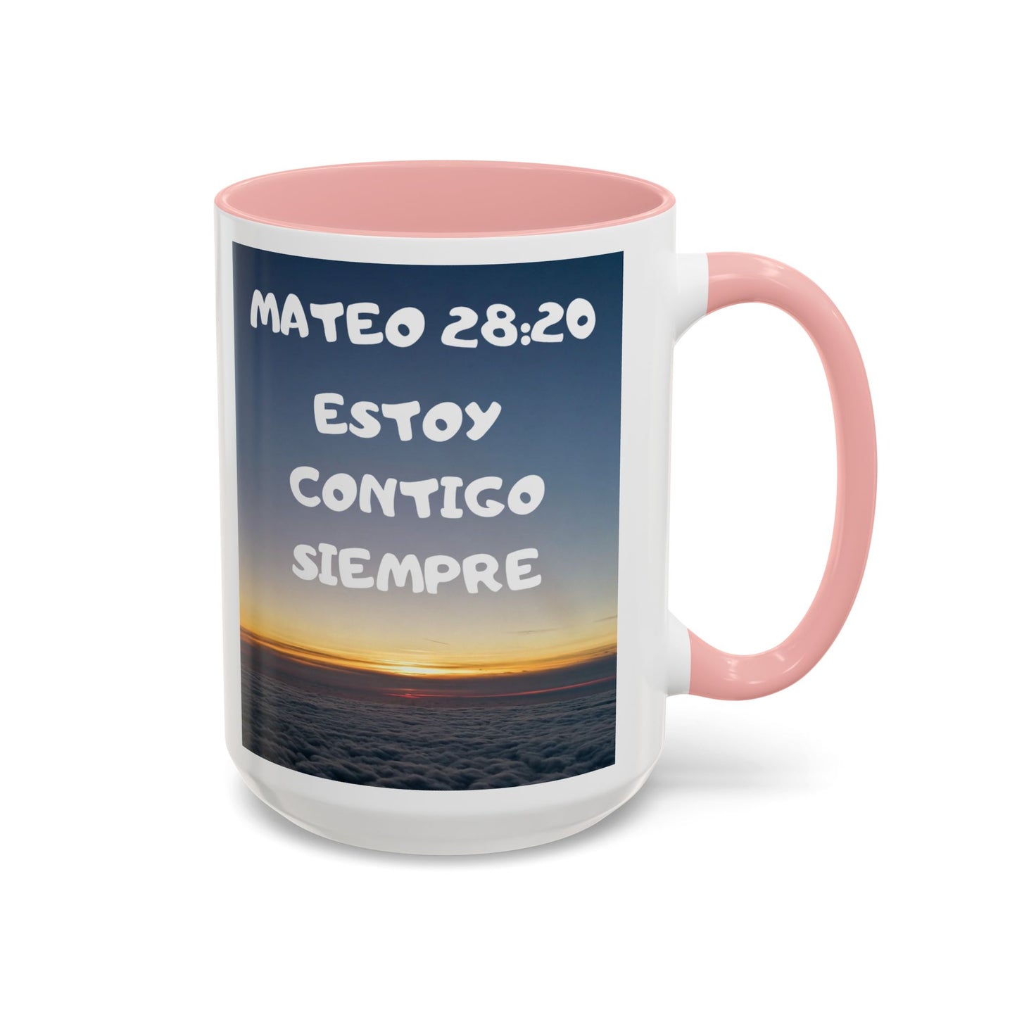 "Mateo 28:20 Estoy Contigo Siempre" Accent Mug (11/15oz)
