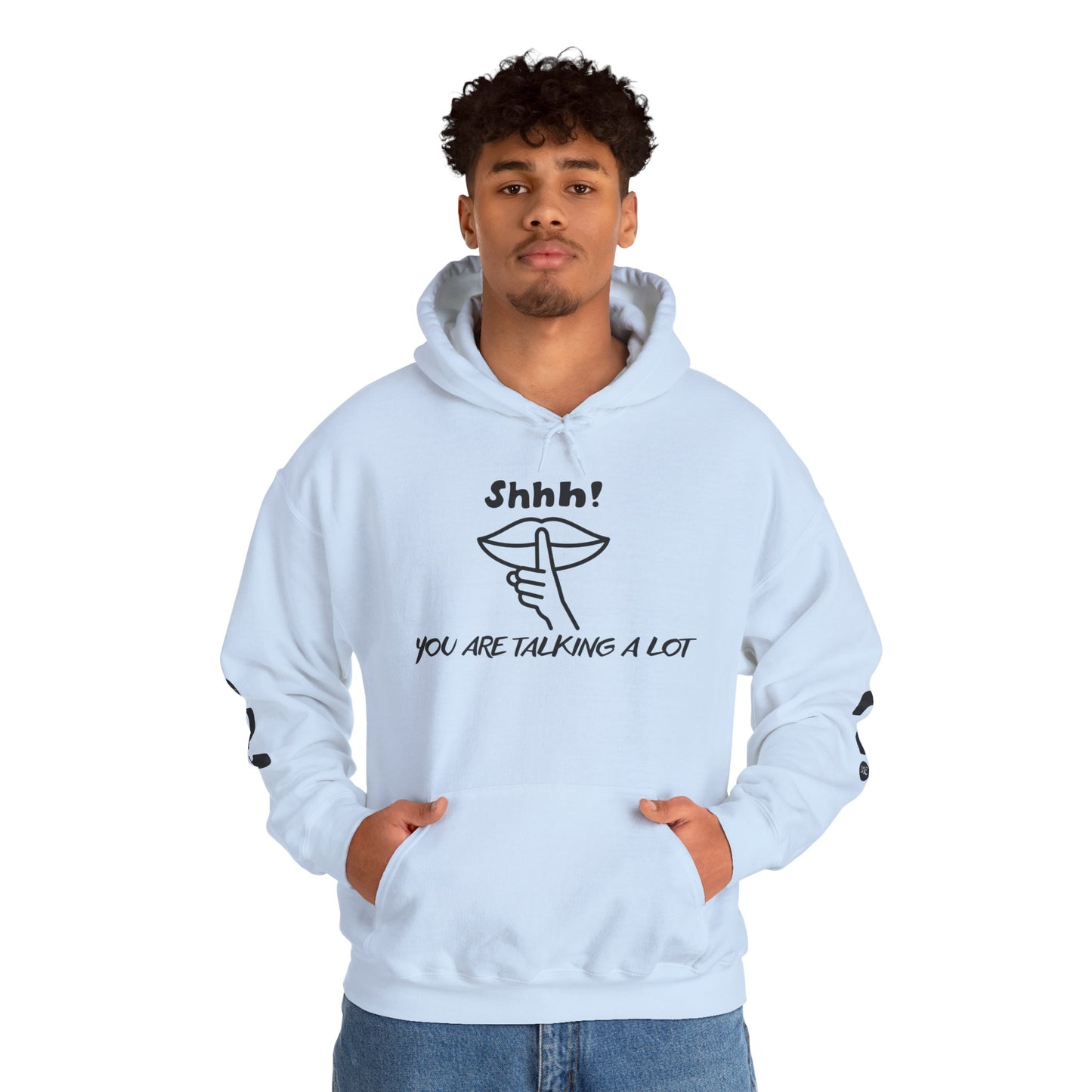 Shhh! Funny Unisex Hooded Sweatshirt, Cozy Hoodie for Introverts, Ideal Gift for Friends and Family, Perfect for Casual Wear, [...]