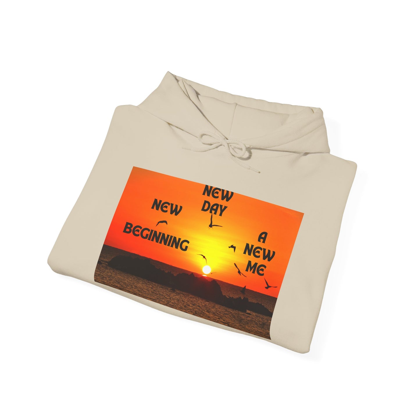 New Day, New Me Motivational Hoodie - Cozy Unisex Sweatshirt for Inspiration, Self-Care, Fitness Goals, Gift for Him, Her