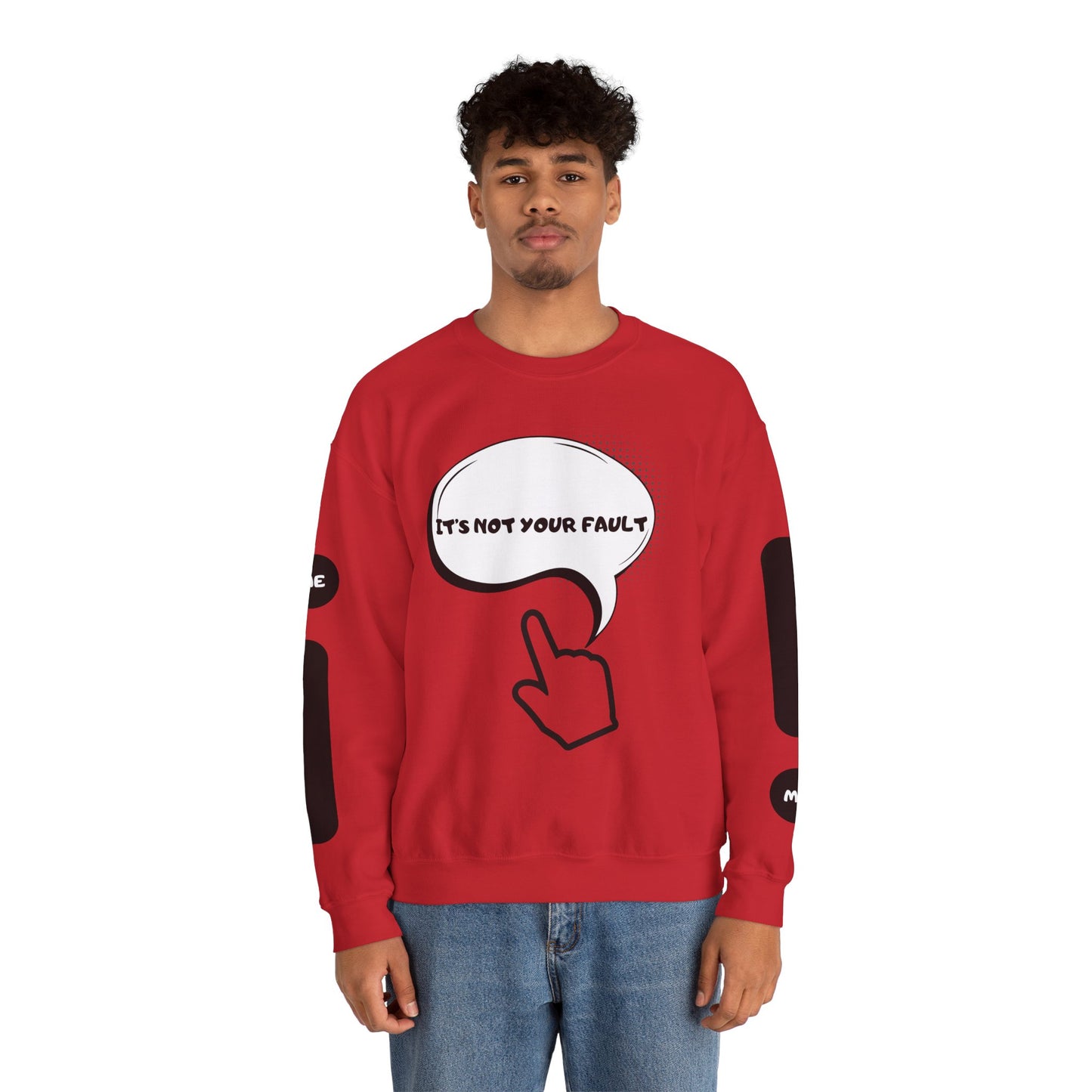 "It's Not Your Fault" Graphic Comfort Pullover