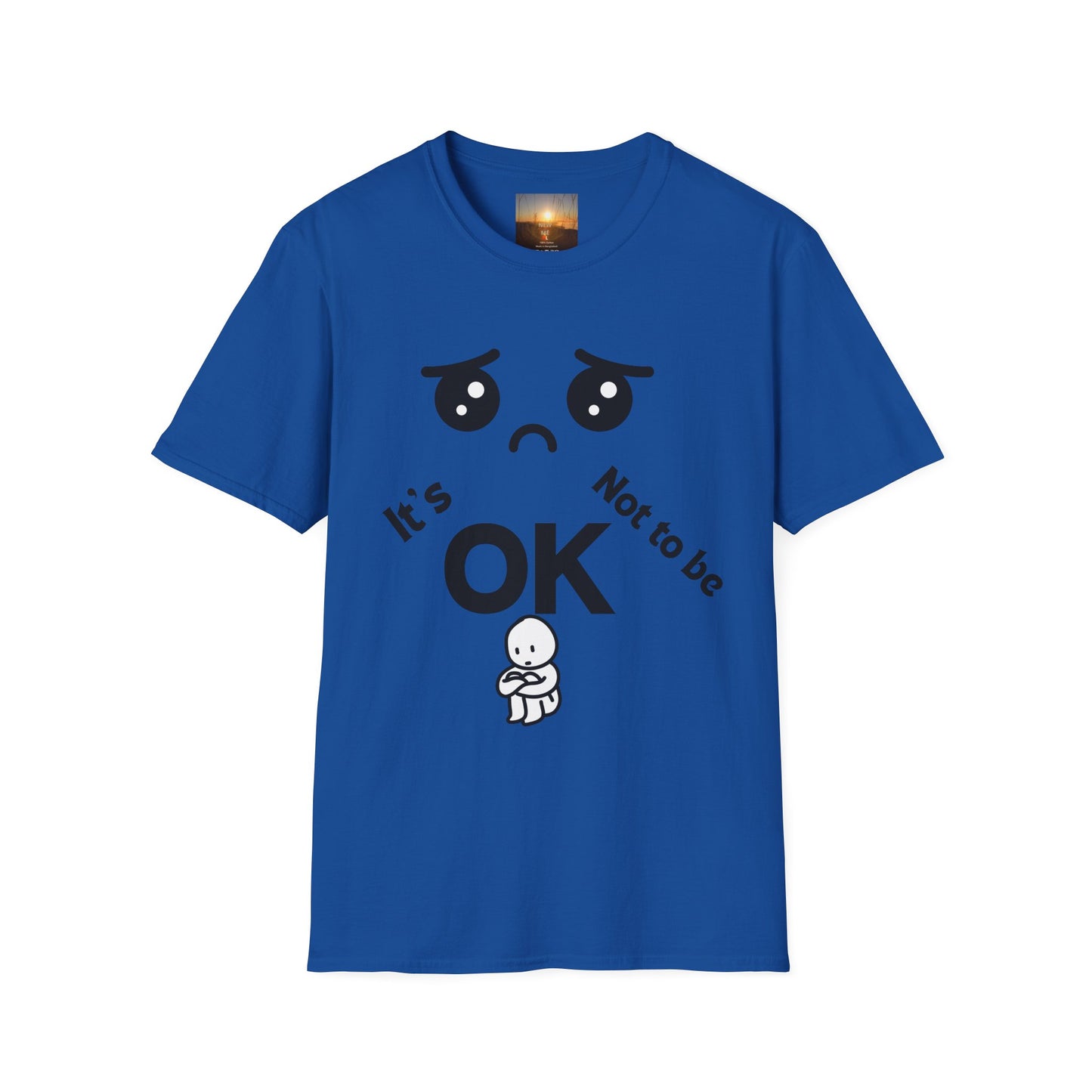 IT'S OK Emotional Support Unisex T-Shirt, Inspirational Tee, Self-Care Shirt, Mental Health Awareness, Gift for Friends, Motivational Apparel, [...]