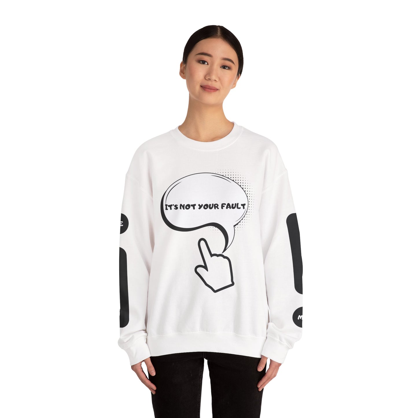 "It's Not Your Fault" Graphic Comfort Pullover