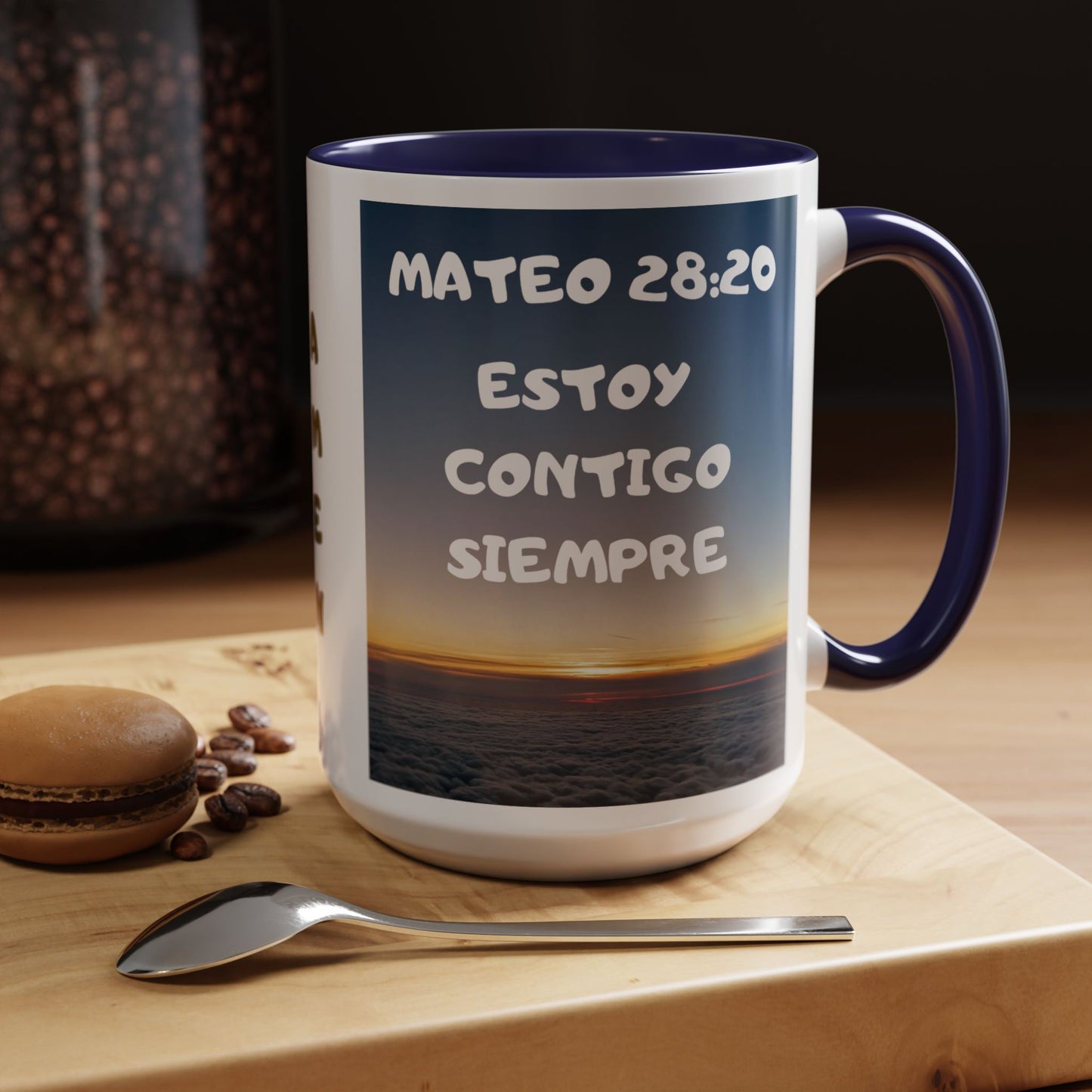 "Mateo 28:20 Estoy Contigo Siempre" Accent Mug (11/15oz)