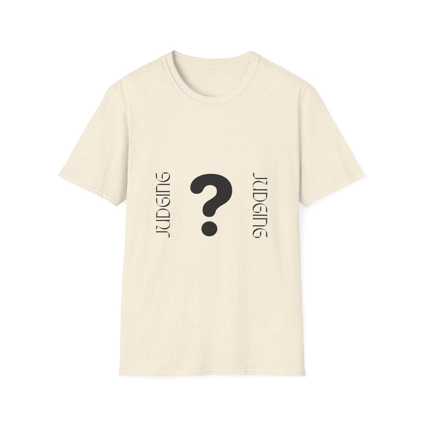 JUDGING Whimsical Unisex T-Shirt with Playful Door Design - Fun Gift for Friends, Casual Wear, Birthday Surprise, Everyday Humor, Quirky Style