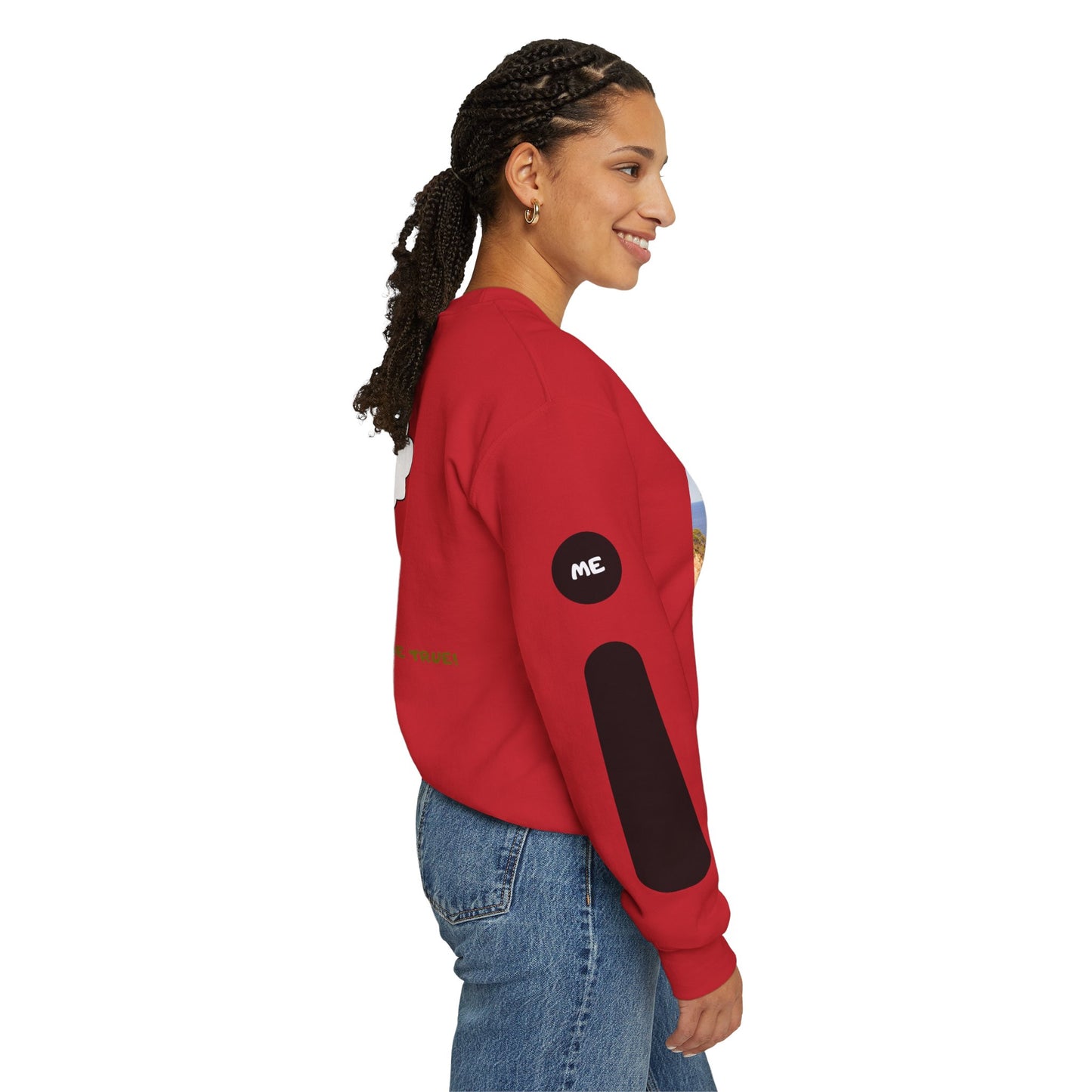 Motivational Crewneck Sweatshirt – "Don't Lose Focus… You've Got This" Scenic Design
