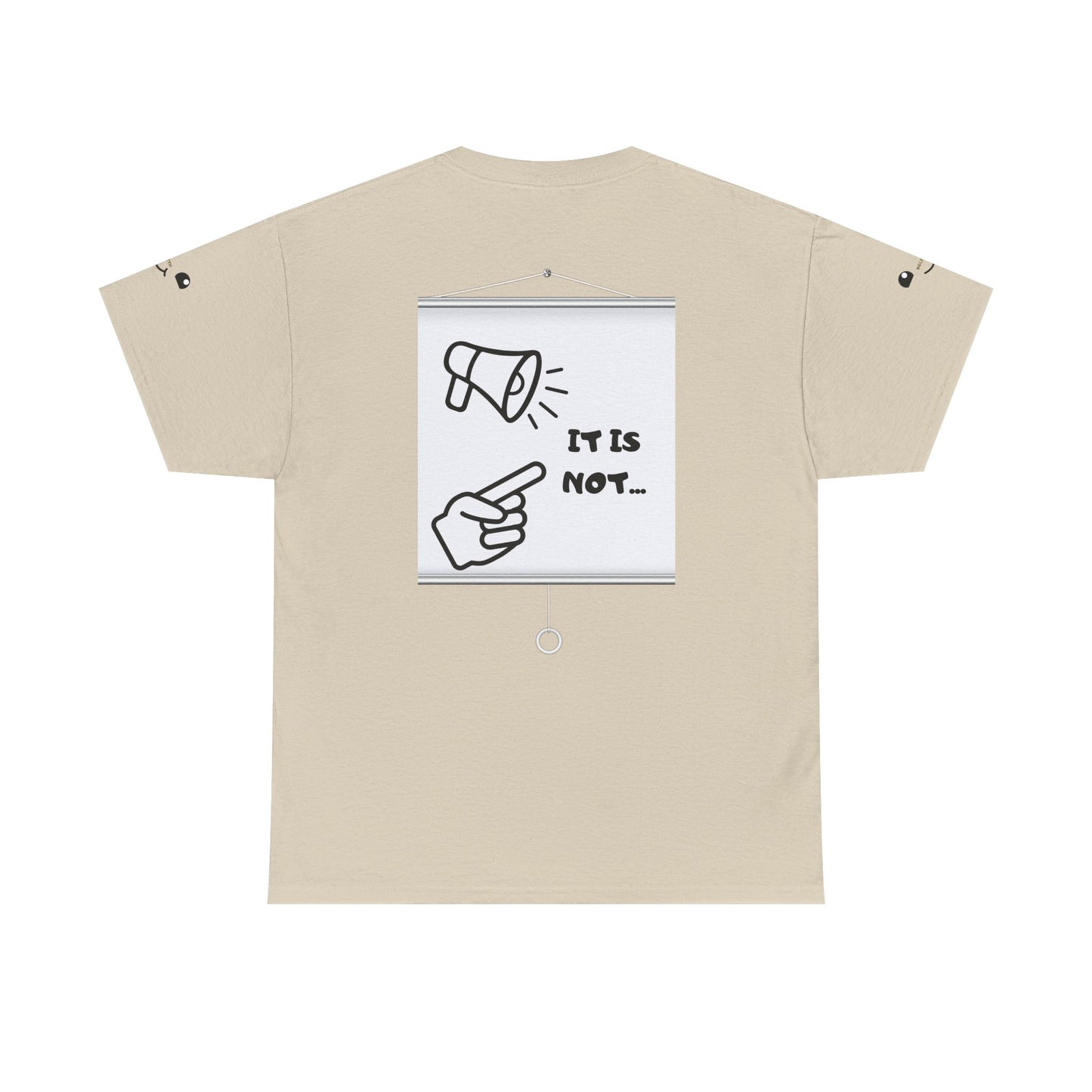 Graphic Tee — "It's Not Your Fault" Comic-Style Pointing Design