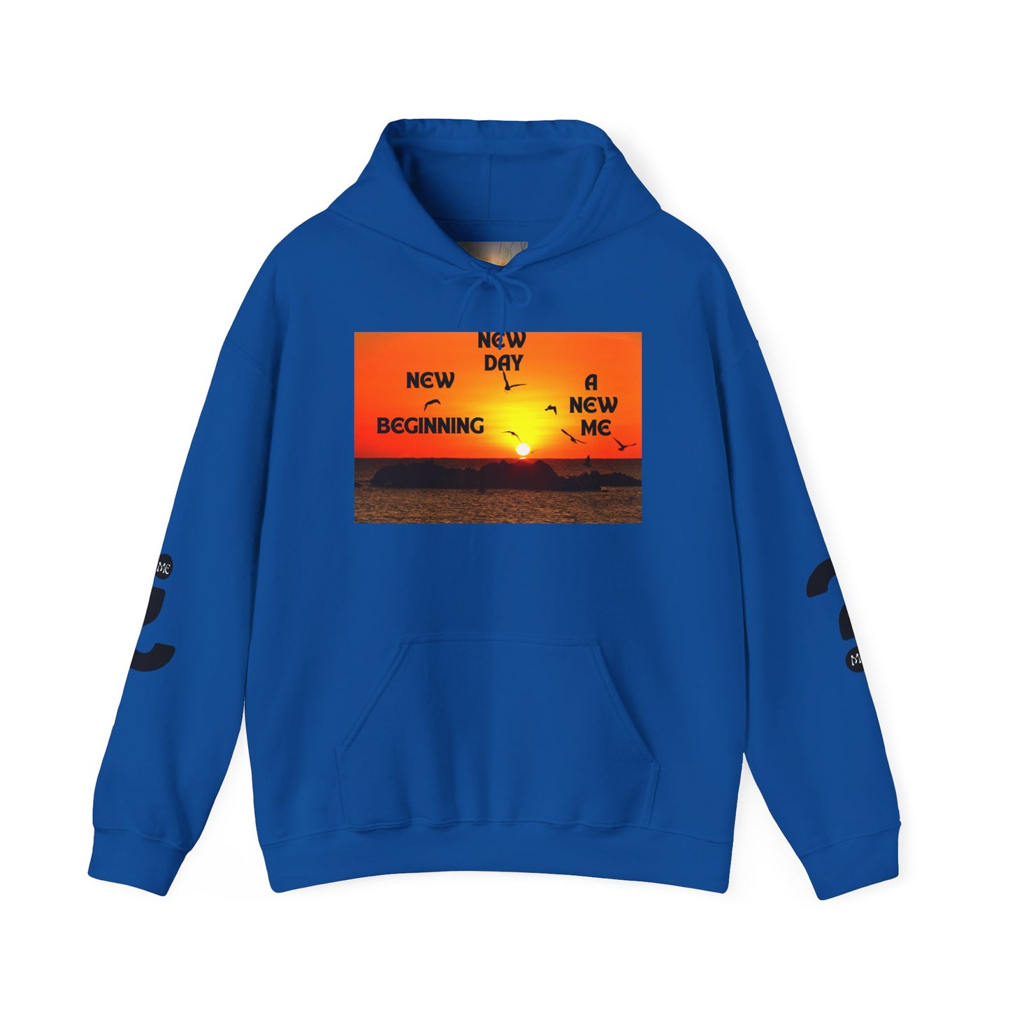 New Day, New Me Motivational Hoodie - Cozy Unisex Sweatshirt for Inspiration, Self-Care, Fitness Goals, Gift for Him, Her