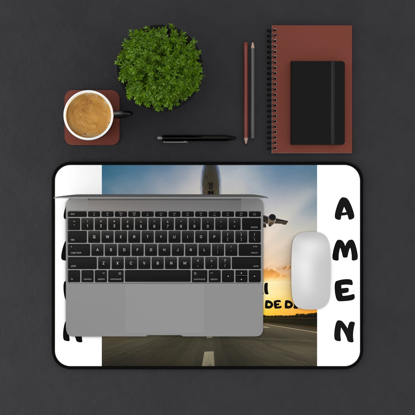 Religious Desk Mat — Jeremías 29:11 "Todo es parte del plan de Dios" (Amen)