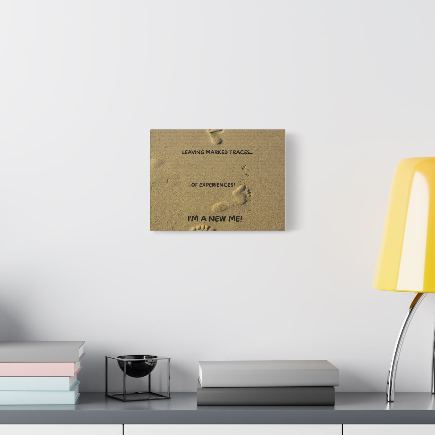 NEW ME IM Inspirational Canvas Art Print, Motivational Wall Decor, New Beginnings Quote, Unique Gift for Home, Modern Wall Decor