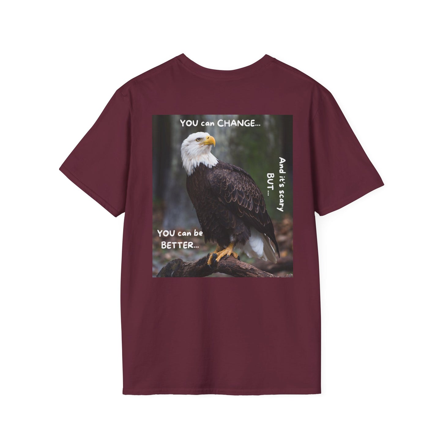 YOU CAN CHANGE/BE BETTER Motivational Eagle T-Shirt | Inspirational Gift for Nature Lovers, Positive Quote Tee, Unisex Softstyle Shirt, Eagle Graphic Tee, [...]