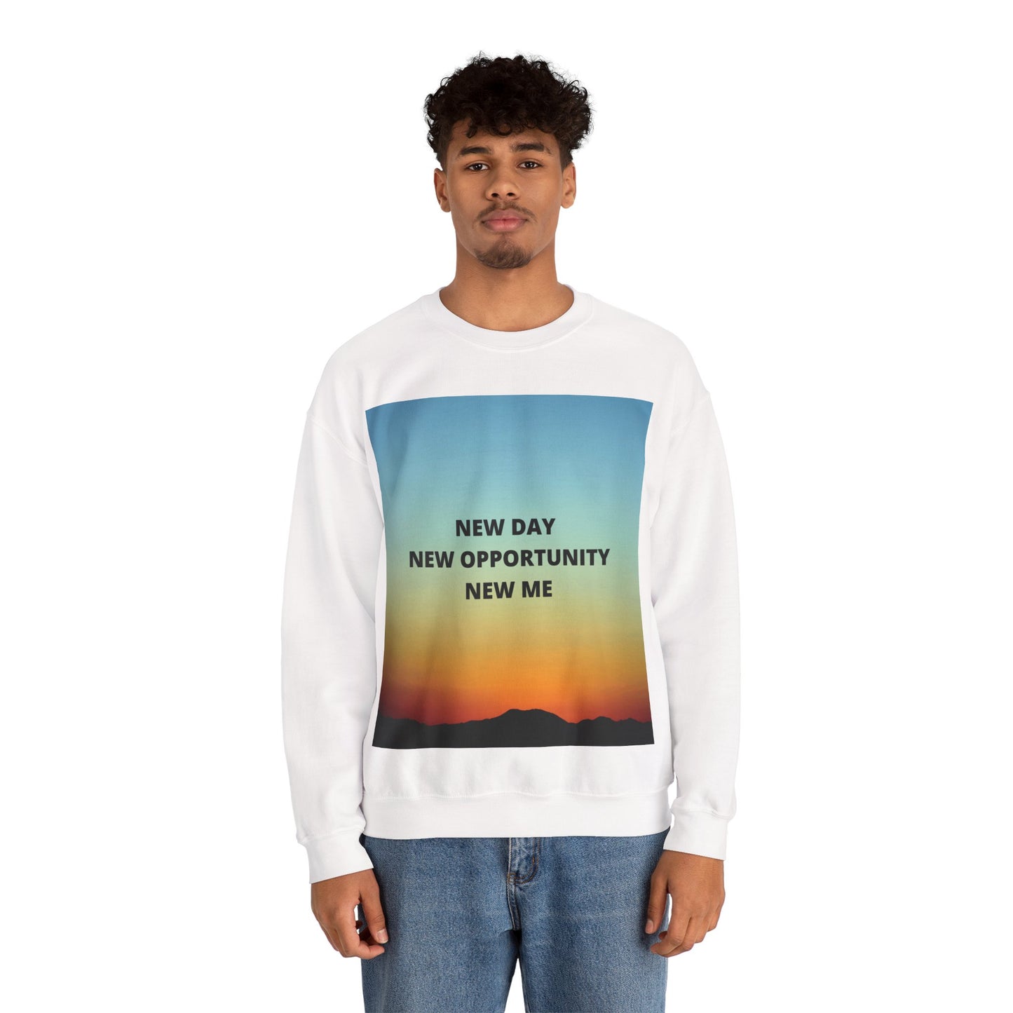 NEW DAY NEW OPPORTUNITY NEW ME Unisex Heavy Blend™ Crewneck Sweatshirt