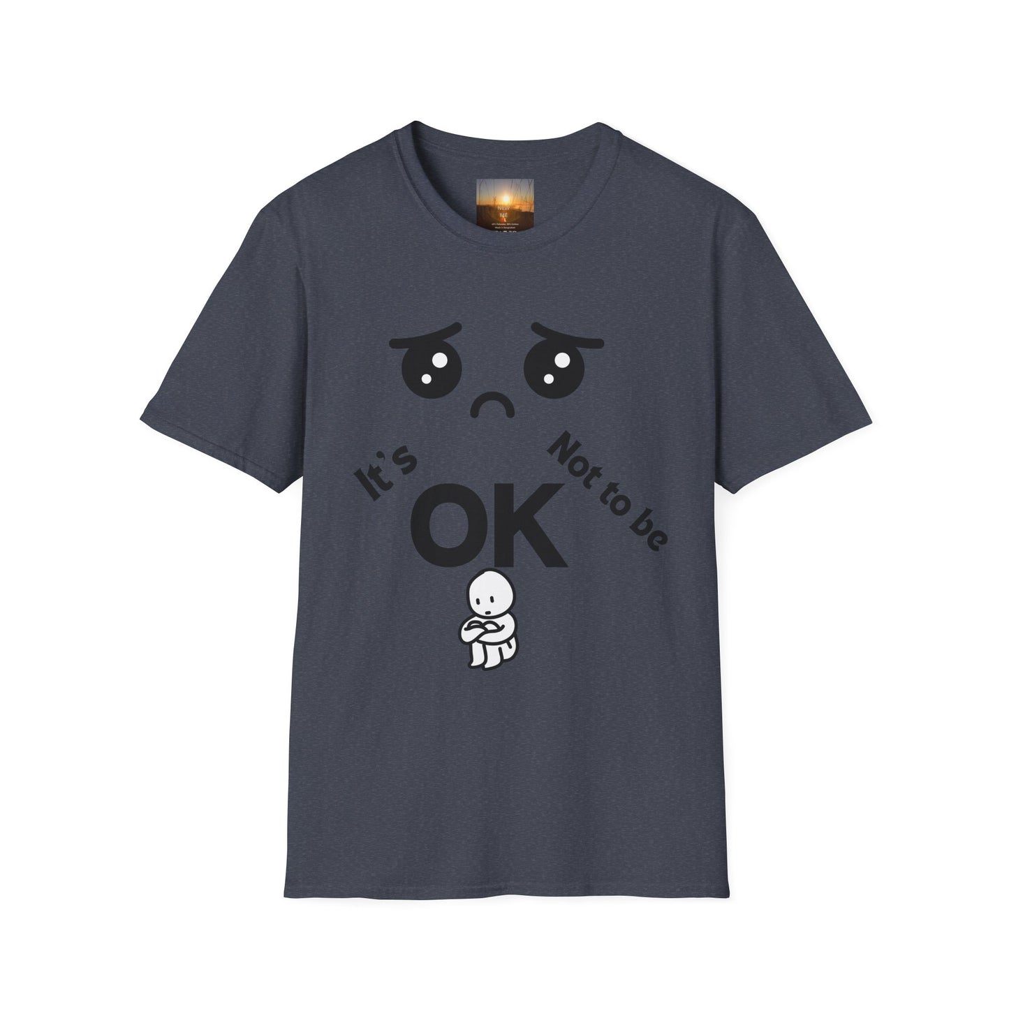 IT'S OK Emotional Support Unisex T-Shirt, Inspirational Tee, Self-Care Shirt, Mental Health Awareness, Gift for Friends, Motivational Apparel, [...]