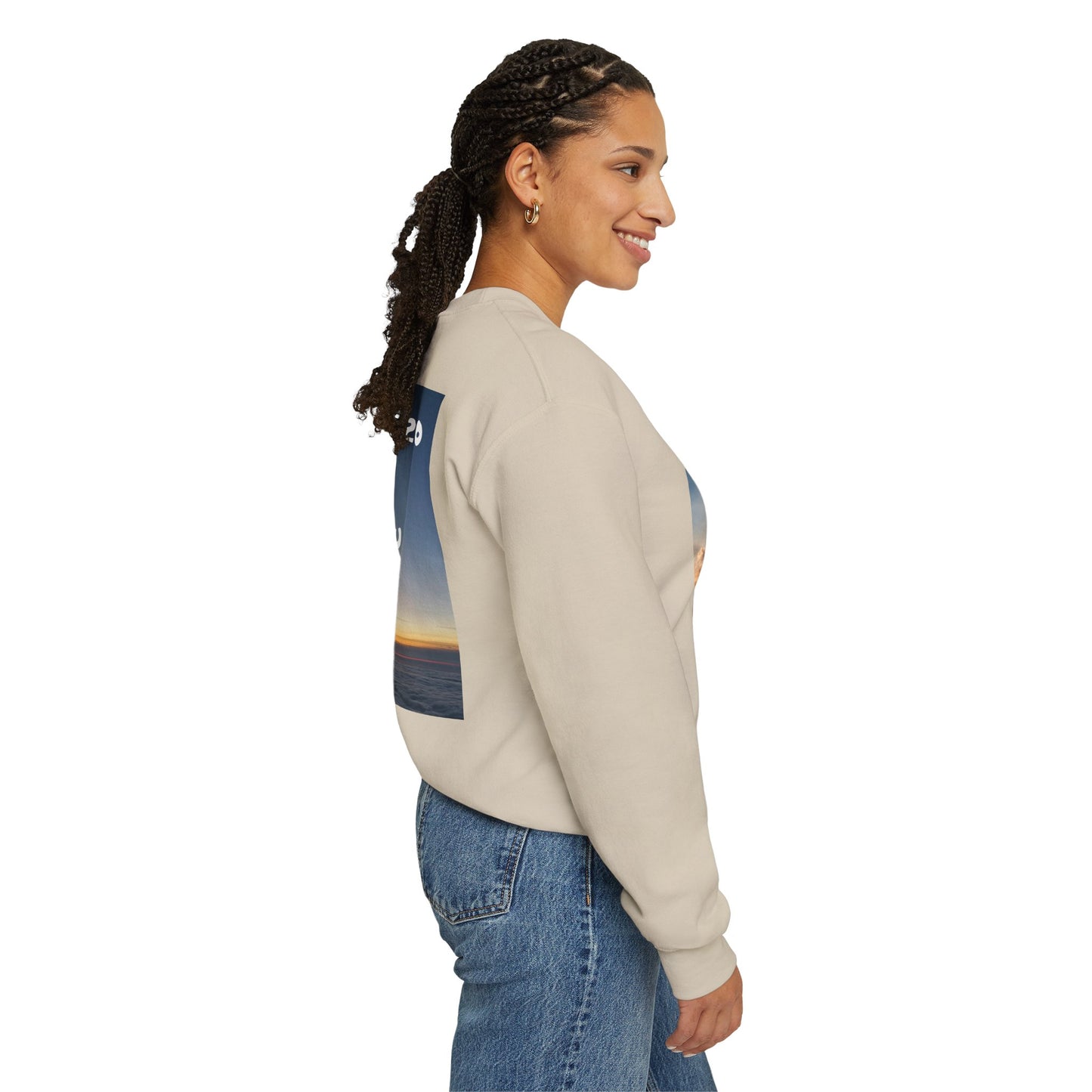 "Jeremiah 29:11 / Matthew 28:20" Christian Crewneck Inspirational Bible Verse Sweatshirt