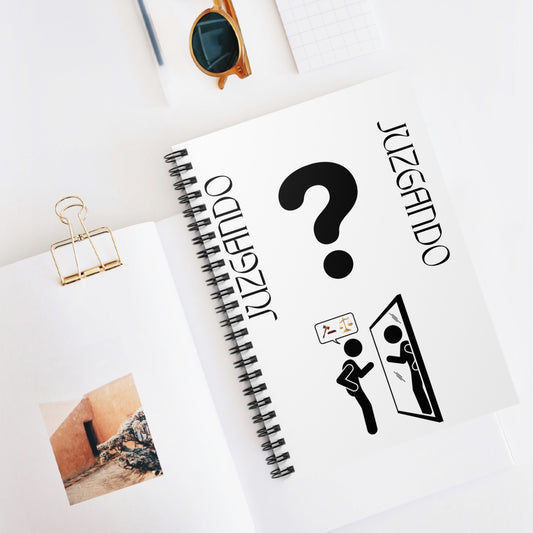 JUZGANDO Creative Spiral Notebook - Juzgando Design, Unique Journal for Thoughts, Sketches, and Ideas, Perfect Gift for Students, Writers, and [...]