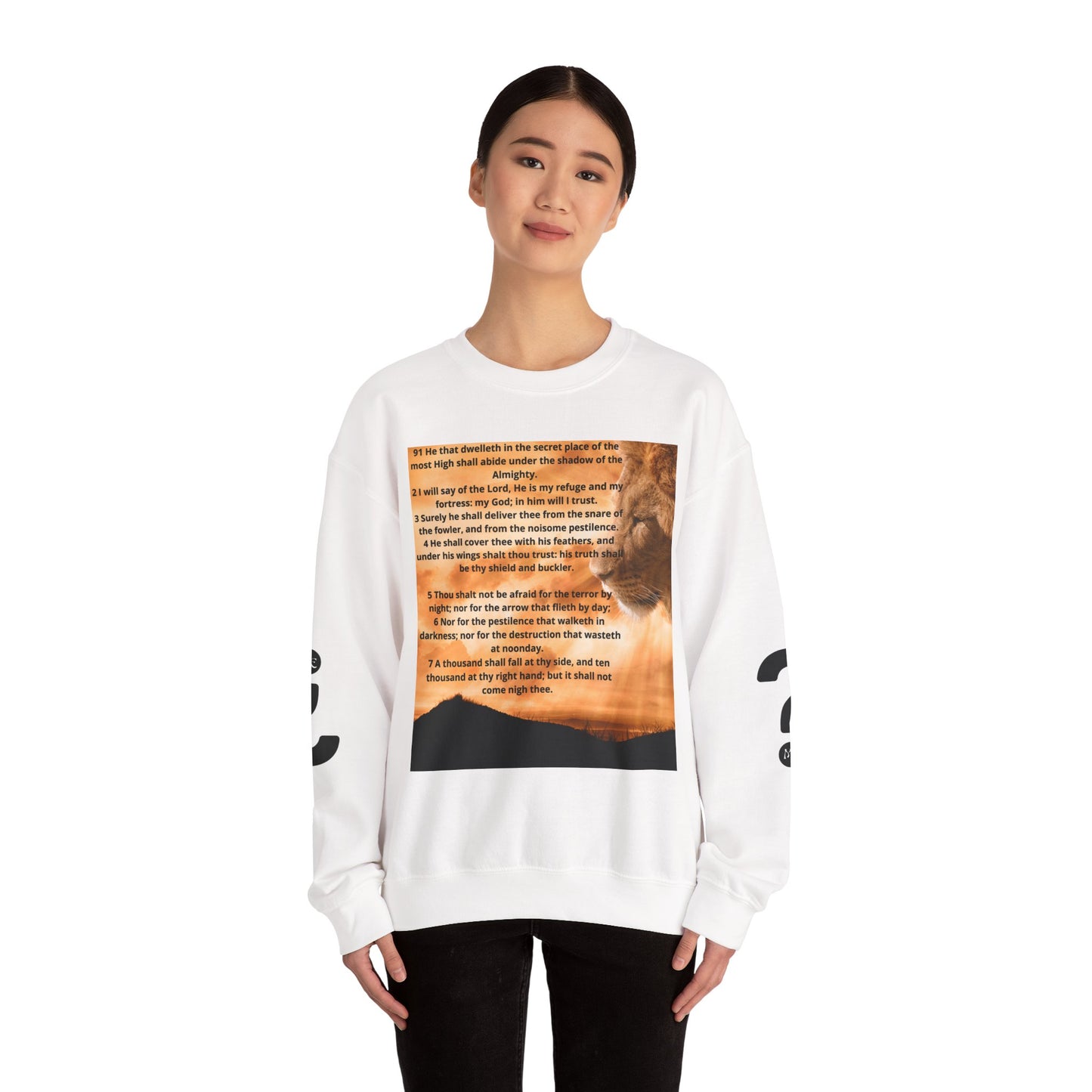 PSALM 91 Inspirational Lion Sweatshirt, Motivational Crewneck, Animal Lover Gift, Cozy Unisex Apparel, Unique Quote Sweatshirt, Gift for Nature [...]
