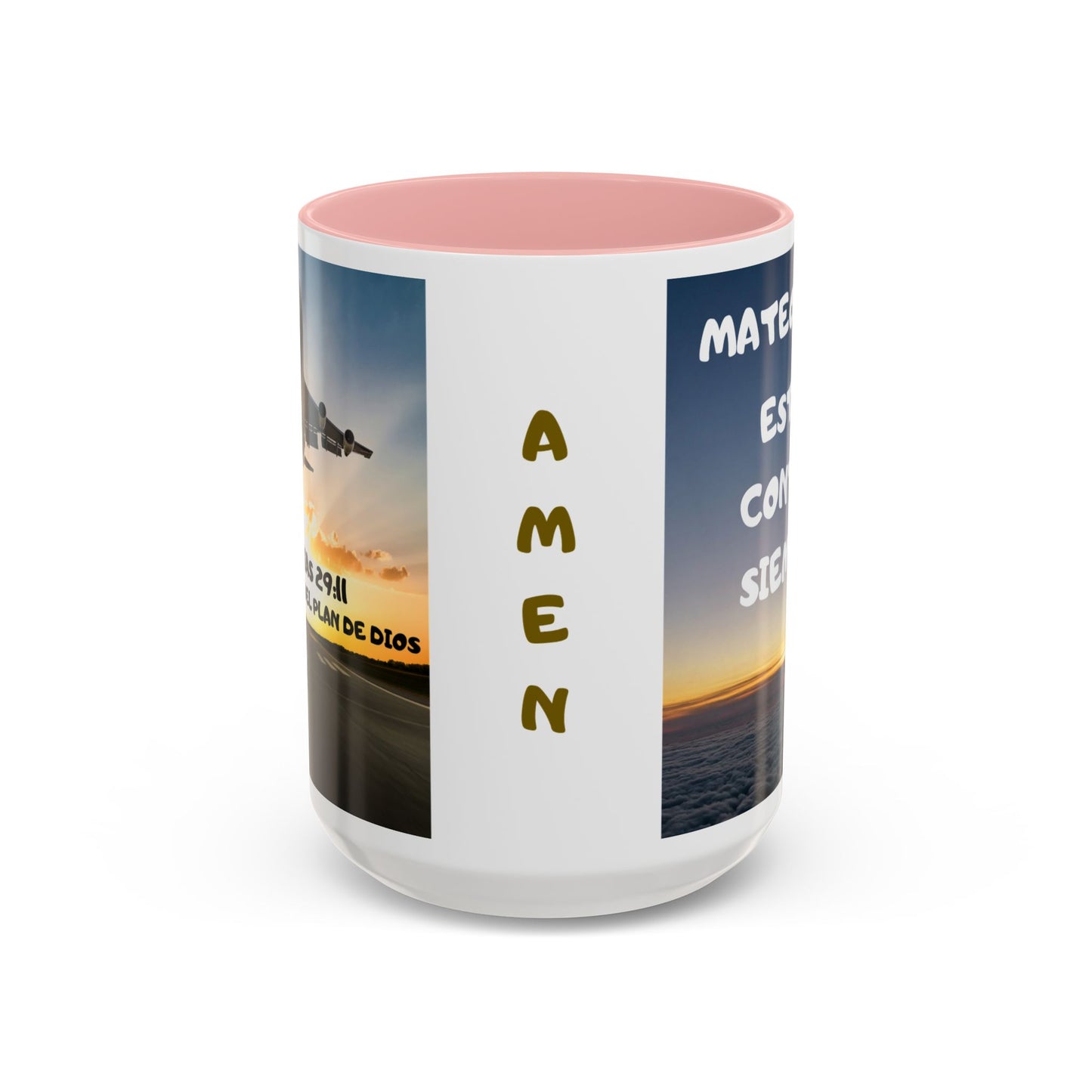 "Mateo 28:20 Estoy Contigo Siempre" Accent Mug (11/15oz)