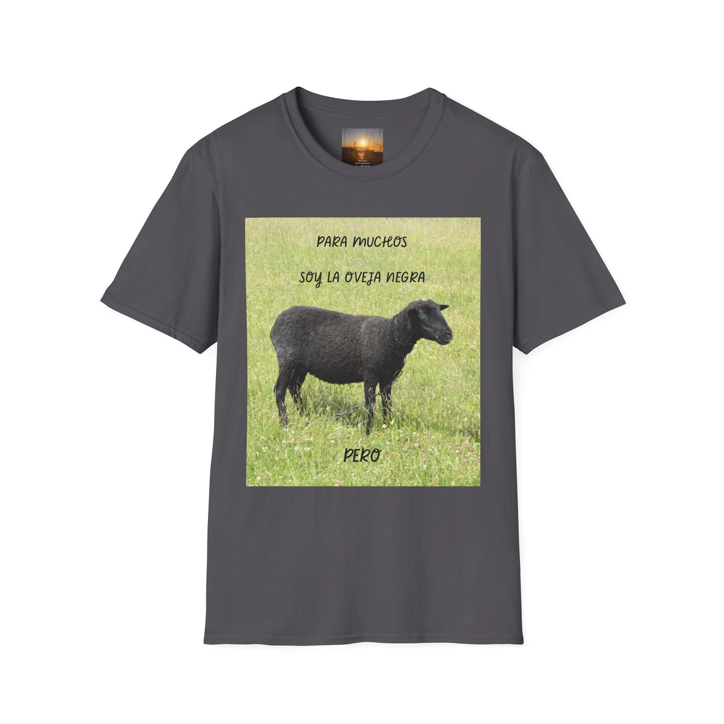 OVEJA NEGRA PERO Unisex Softstyle T-Shirt with Sheep Designs - Cute Farm Animal Tee, Funny Gift for Animal Lovers, Pastoral Vibe, Eco-Friendly Fashion, [...]