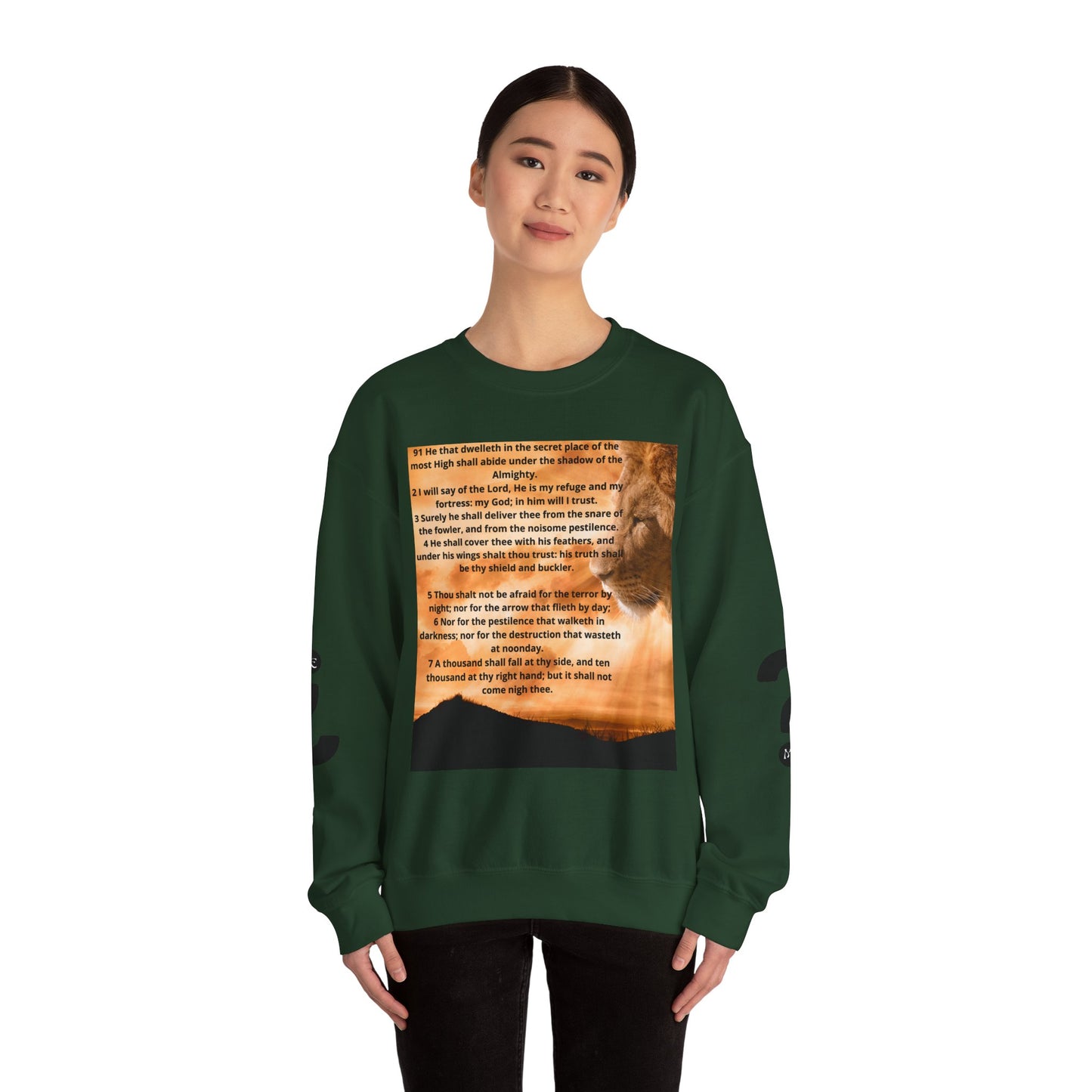 PSALM 91 Inspirational Lion Sweatshirt, Motivational Crewneck, Animal Lover Gift, Cozy Unisex Apparel, Unique Quote Sweatshirt, Gift for Nature [...]