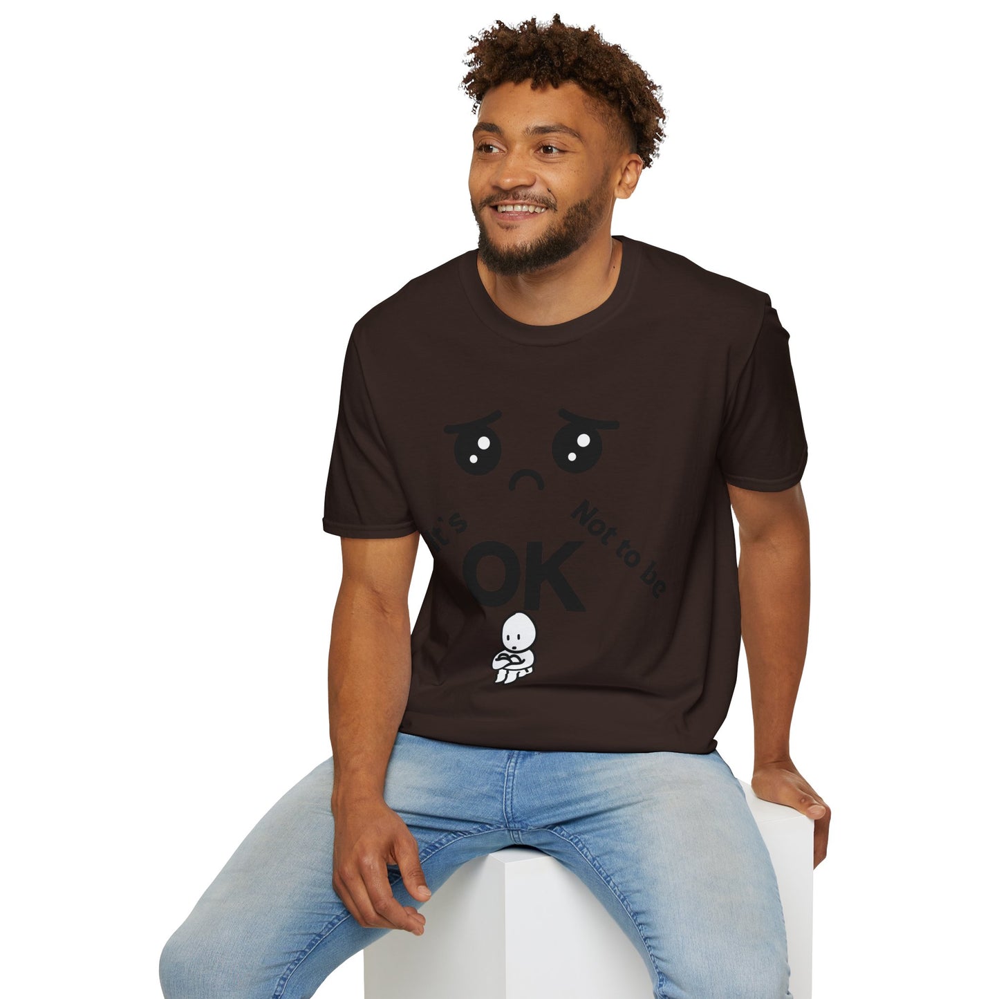 IT'S OK Emotional Support Unisex T-Shirt, Inspirational Tee, Self-Care Shirt, Mental Health Awareness, Gift for Friends, Motivational Apparel, [...]