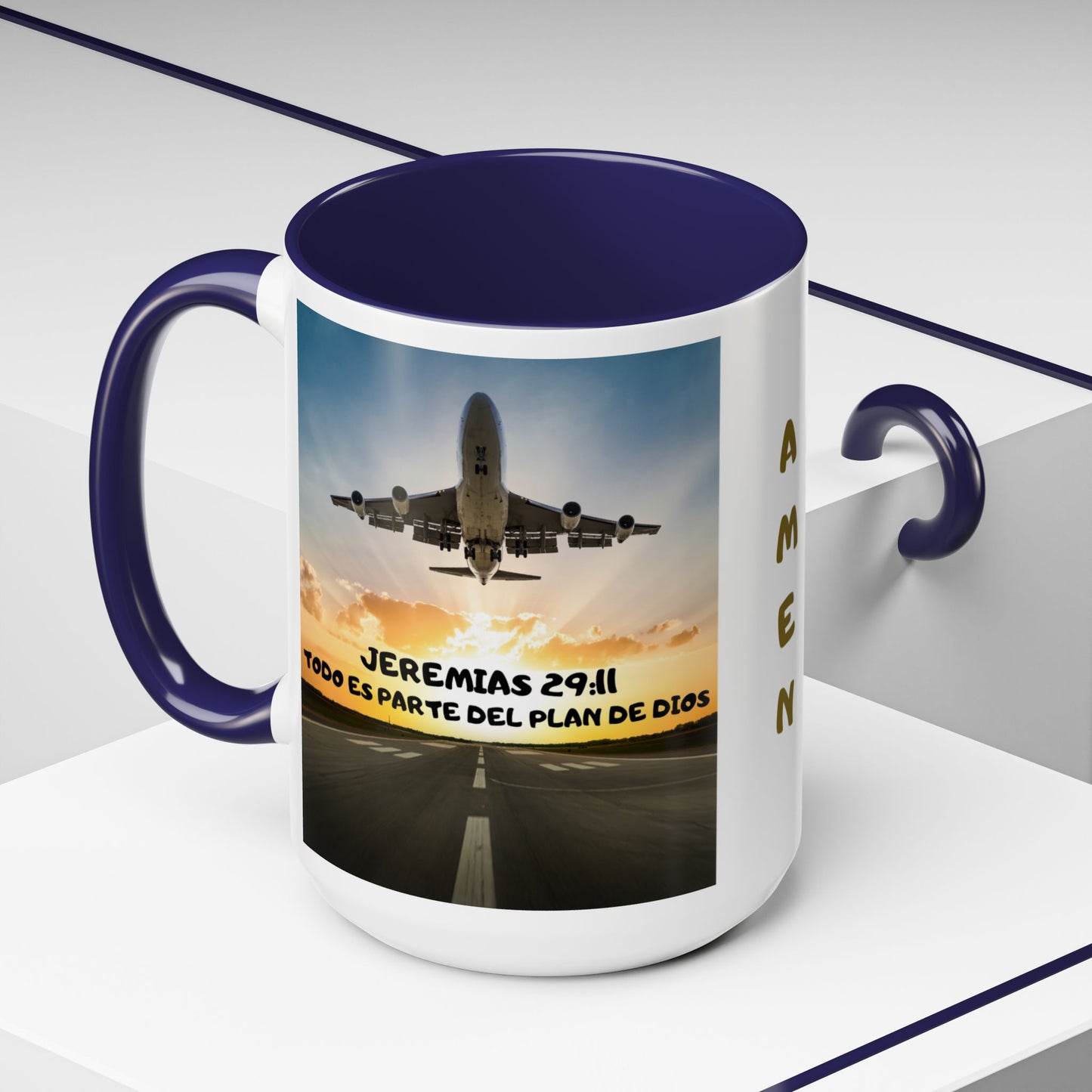 "Mateo 28:20 Estoy Contigo Siempre" Accent Mug (11/15oz)