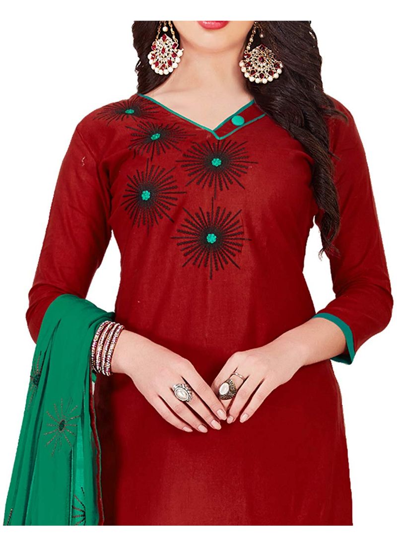 Generic Women's Glaze Cotton Salwar Material